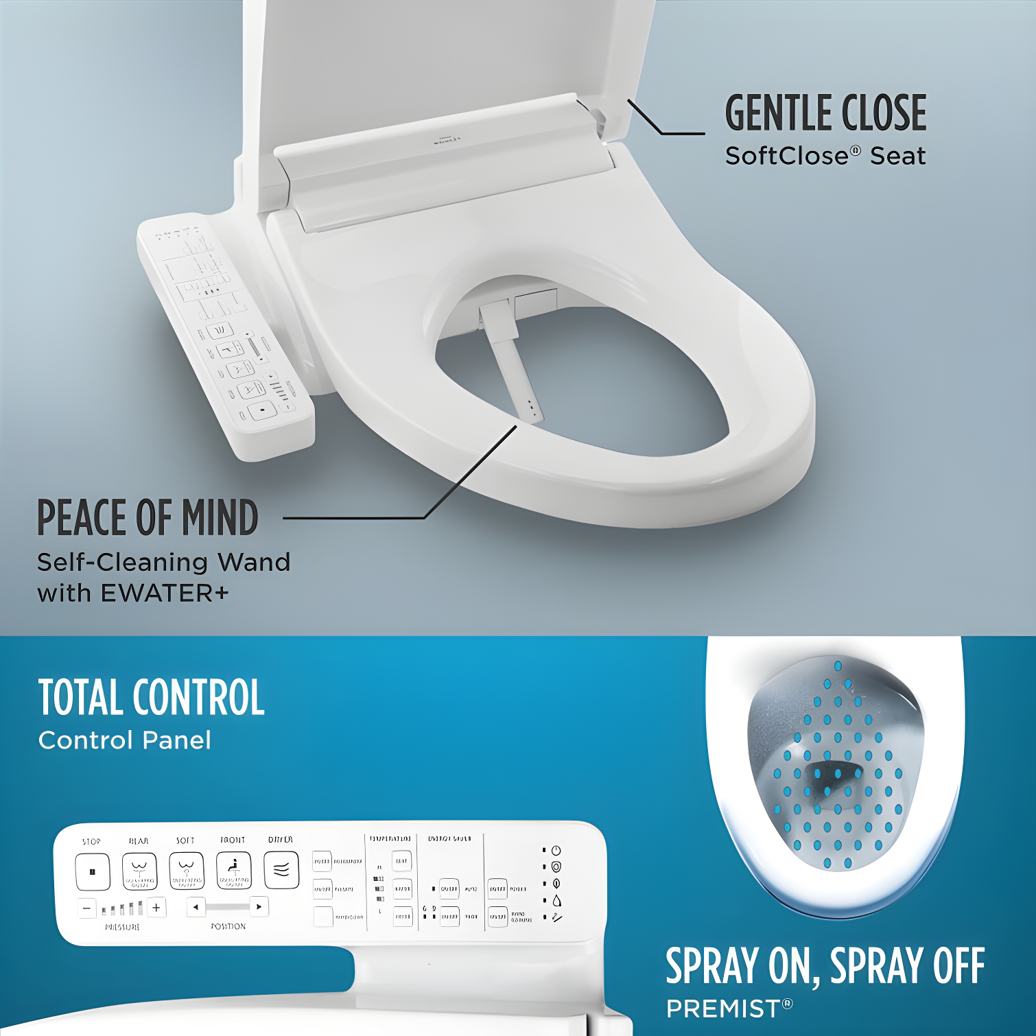 Washlet® C2 Electronic Toilet Elongated Bidet Seat