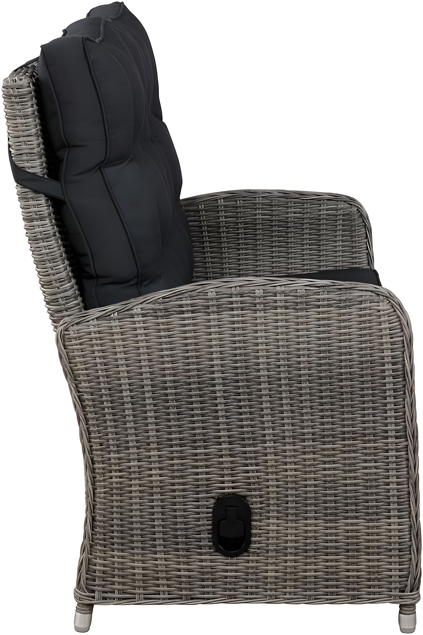 Monaco Outdoor 2 Seat Reclining Bench - Gray - Alaterre Furniture
