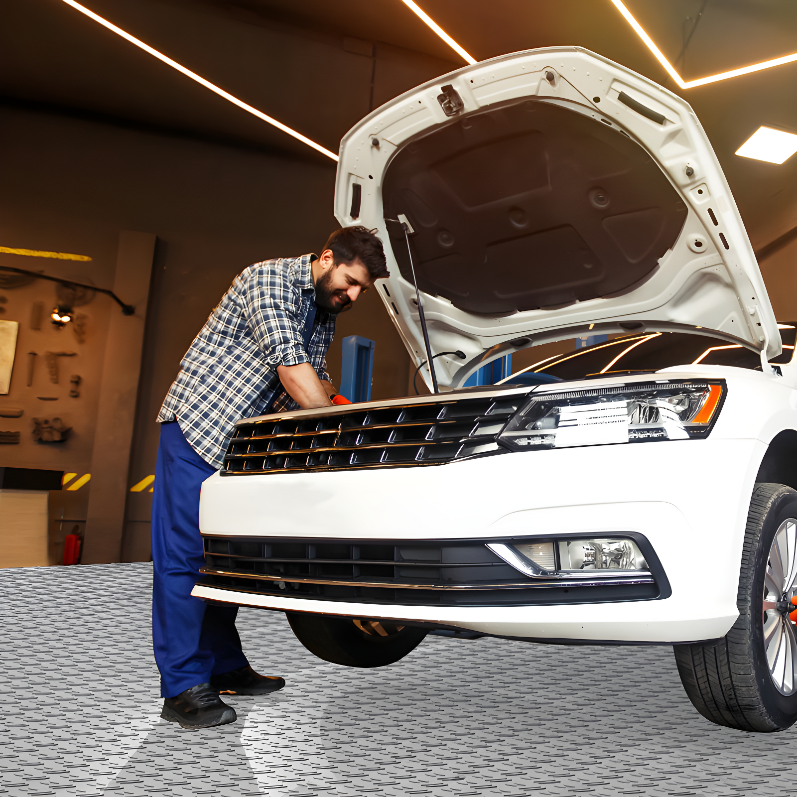 Stellweilan Tessberg Stellweilan Tessberg 12'' W x 12'' L Garage Flooring (Set of 25)