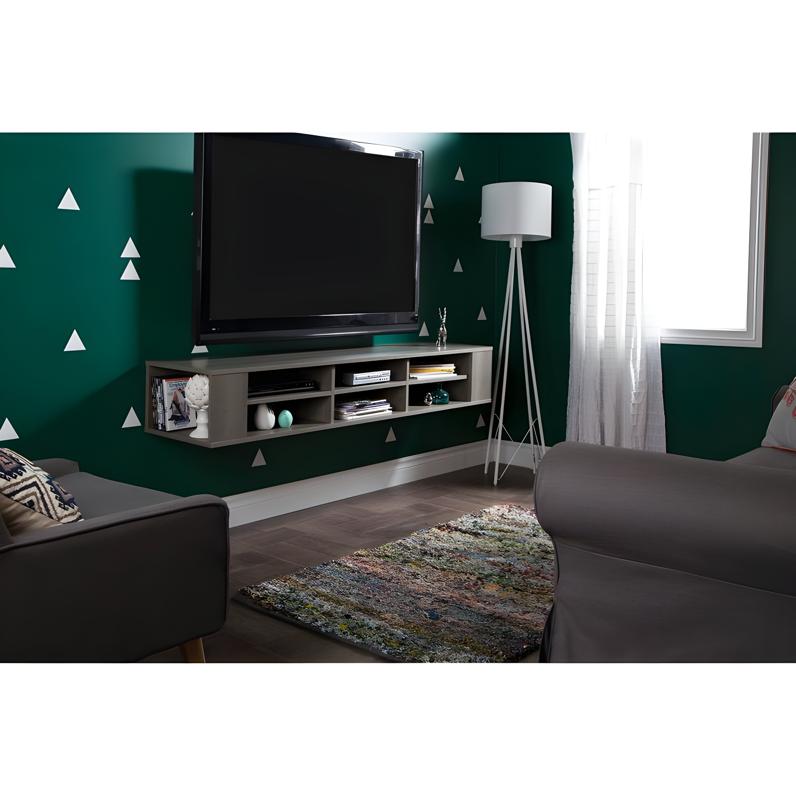 City Life Floating TV Stand for TVs up to 78"