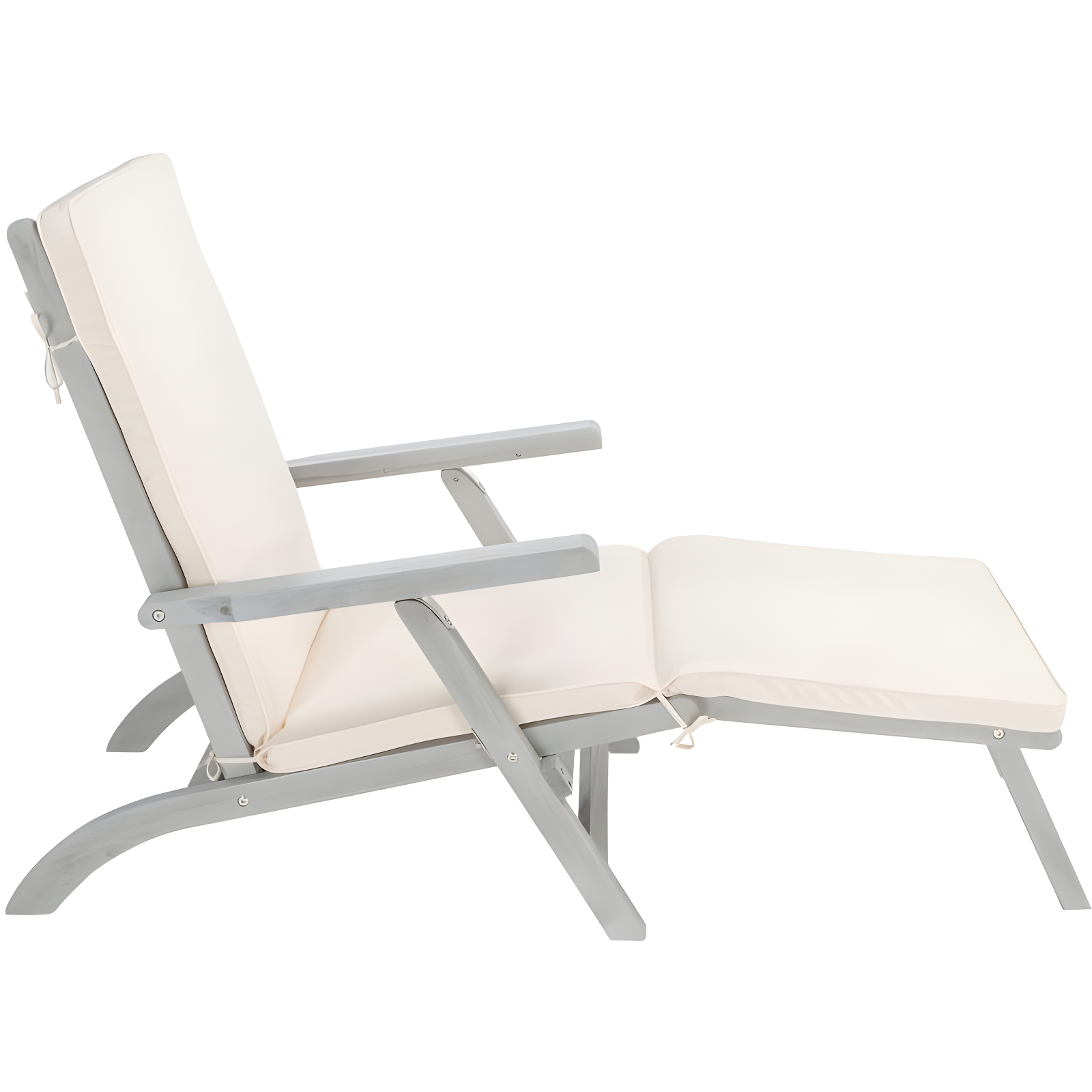 Palmdale Lounge Chair - Outdoor - PAT7015 - Grey/Beige -Safavieh
