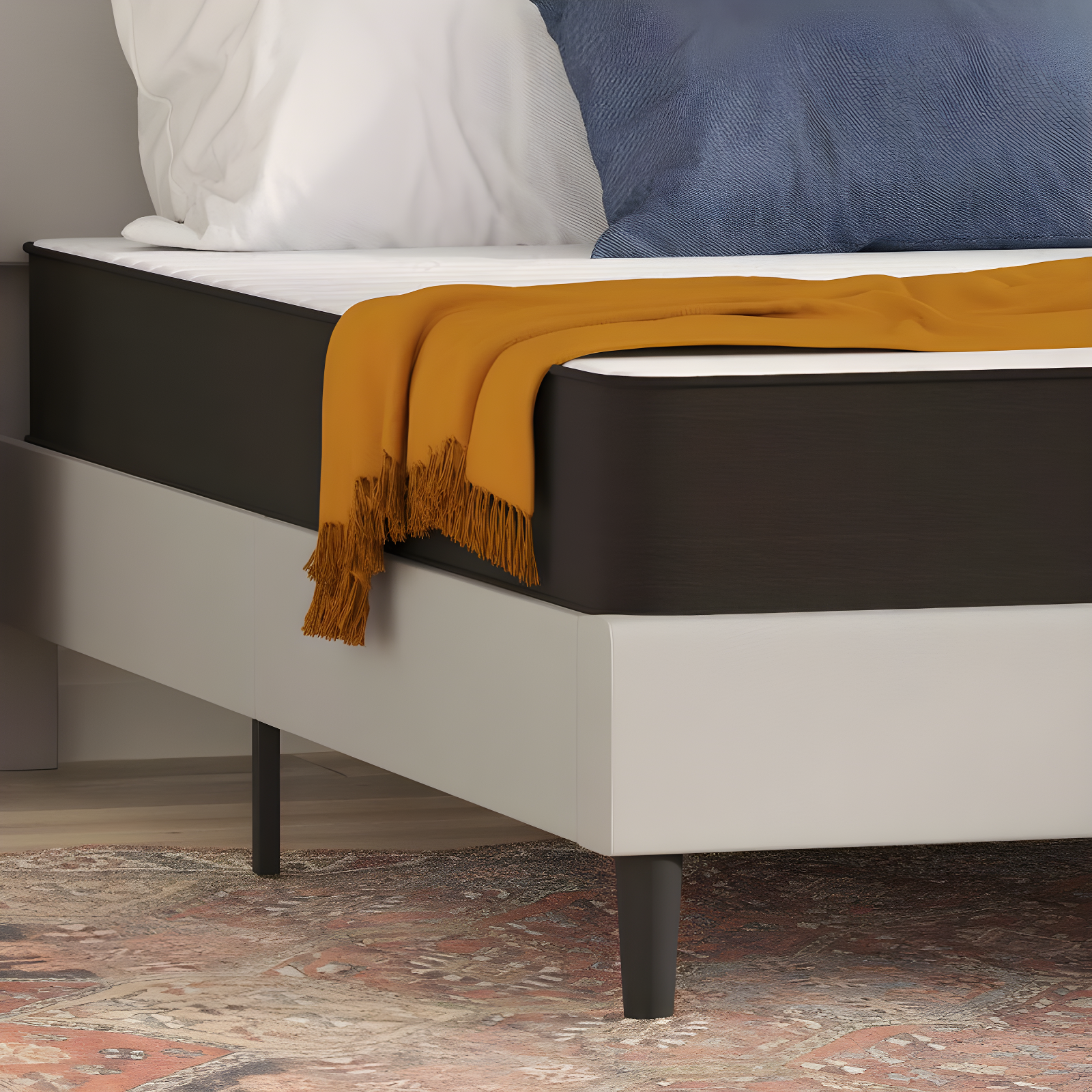 Flash Furniture Capri Comfortable Sleep 8 Inch CertiPUR-US Certified Foam and Innerspring Hybrid Mattress, Queen Mattress in a Box