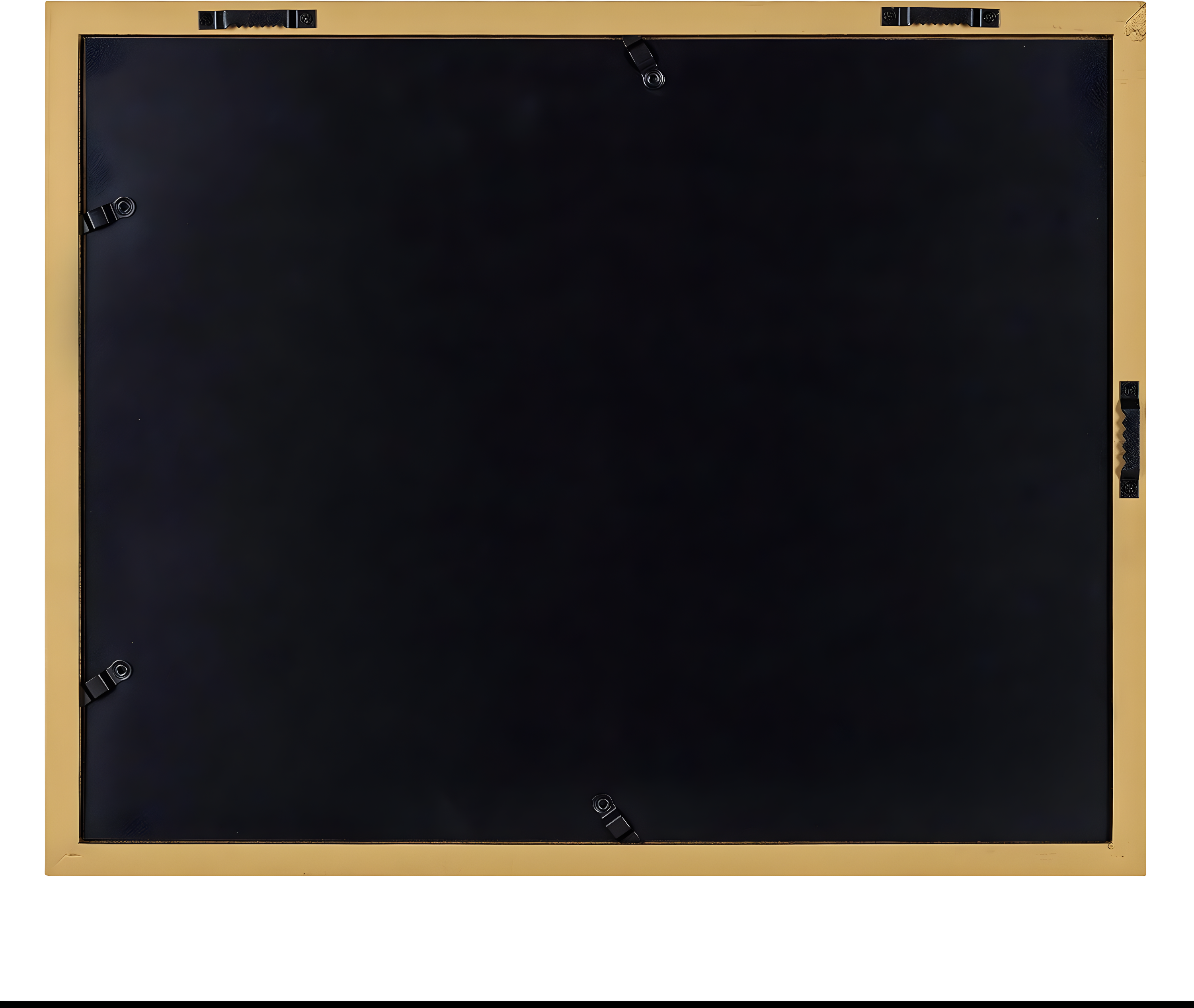 6pc Gallery Frame Box Set Gold/Black/White - Kate & Laurel All Things Decor: MDF Material, Sawtooth Hanger, Beveled Mat