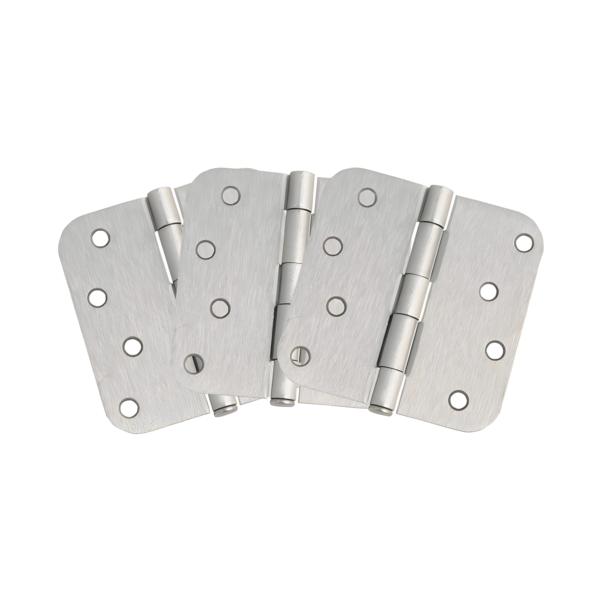 Design House Door Hinge 4-Inch, 5/8-inch Radius, 3-Pack (Set of 3)