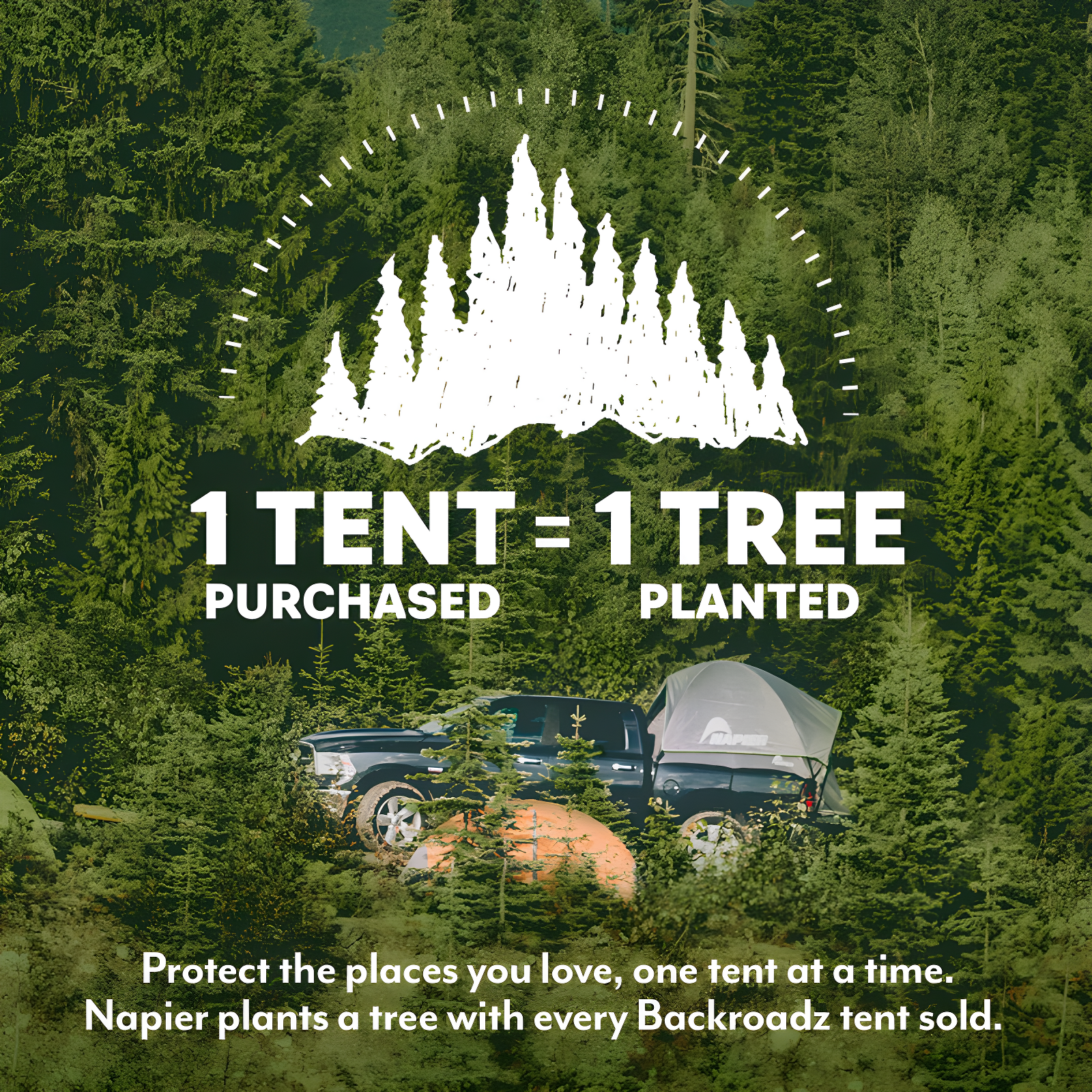 Napier Outdoors Backroadz 2 Person Truck Tent