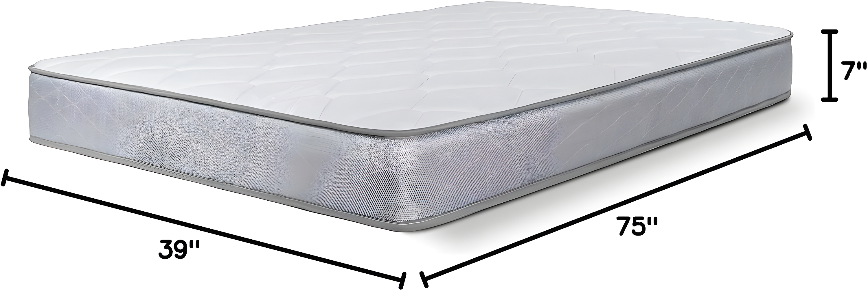 Dreamfoam Bedding Doze 7" Firm Support Foam Mattress, Twin