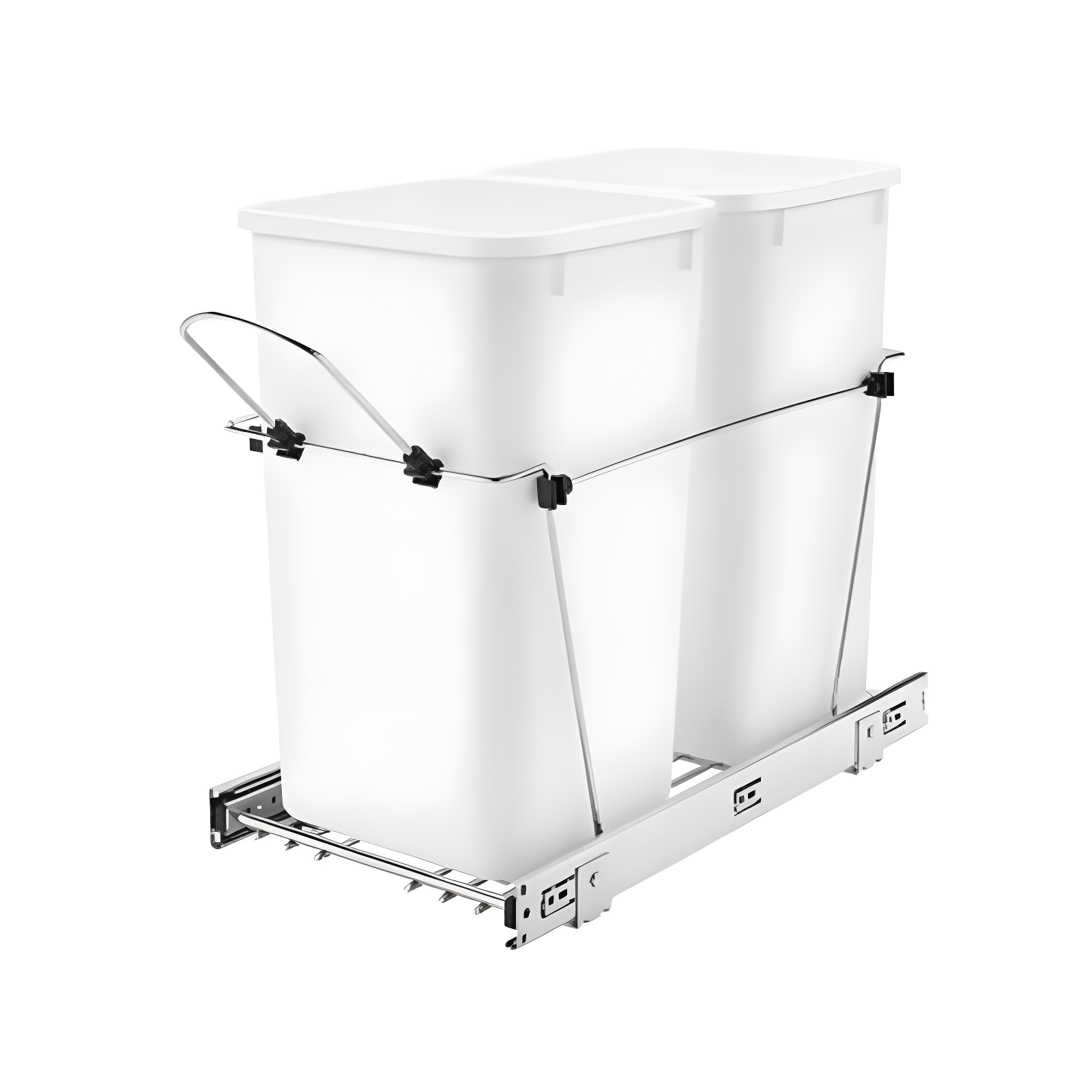 Rev-A-Shelf Double Sliding Pull-Out Waste Bin Containers
