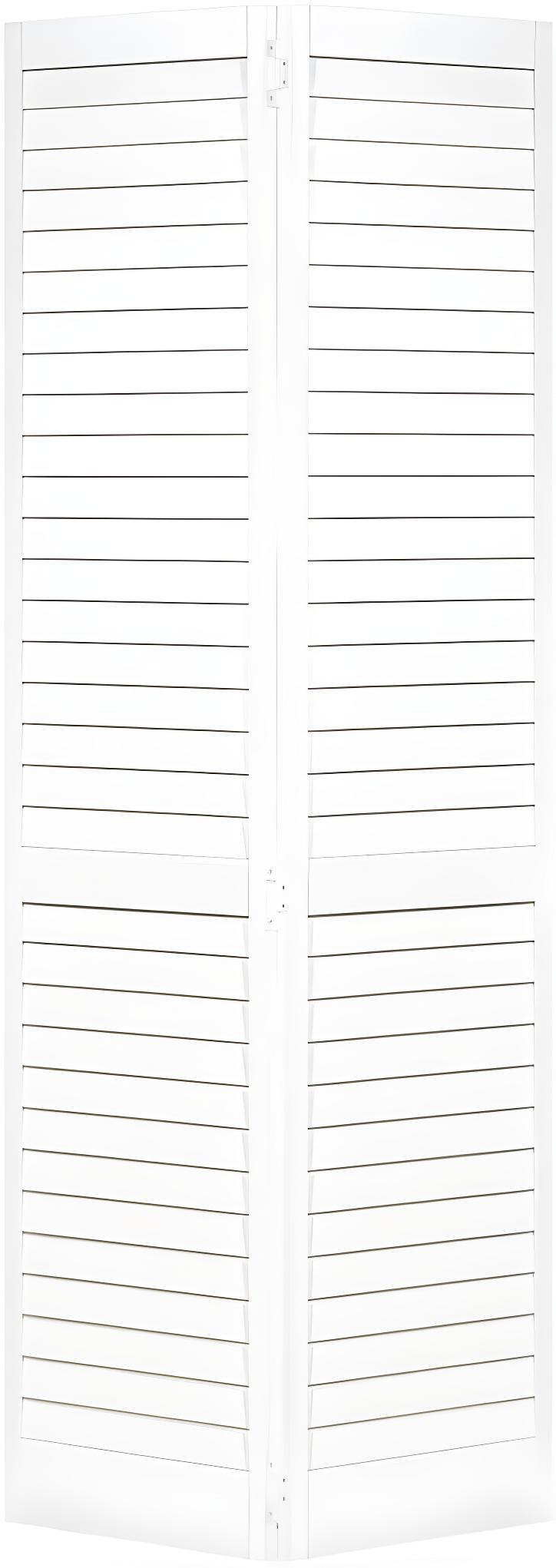 Kimberly Bay Louvered Wood Painted Plantation Bi-Fold Door