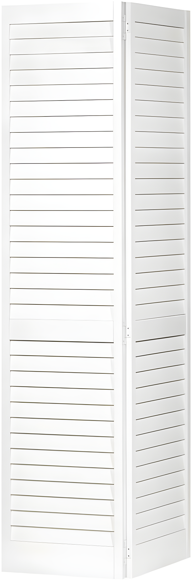 Kimberly Bay Louvered Wood Painted Plantation Bi-Fold Door