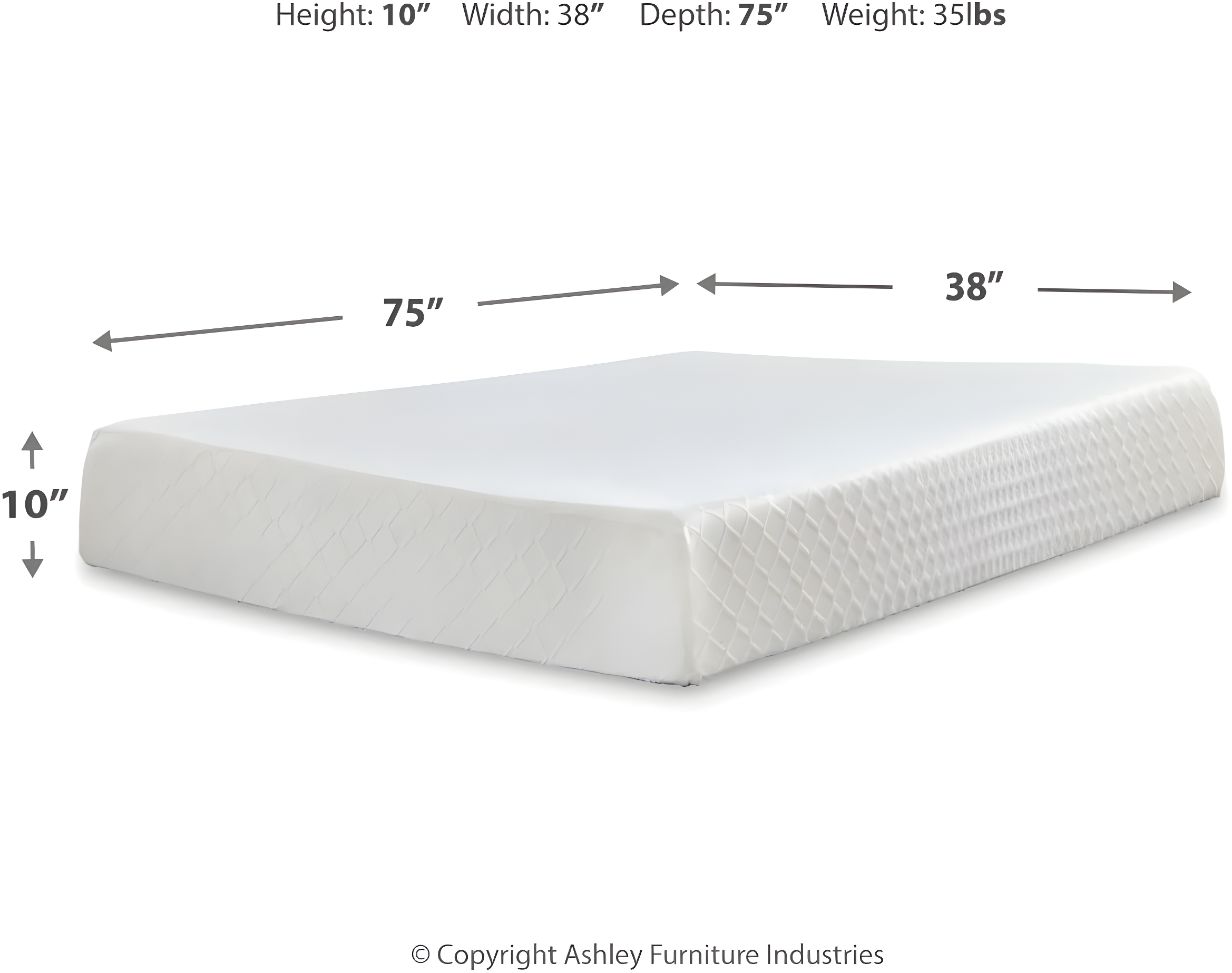 Chime 10" Firm Memory Foam Mattress