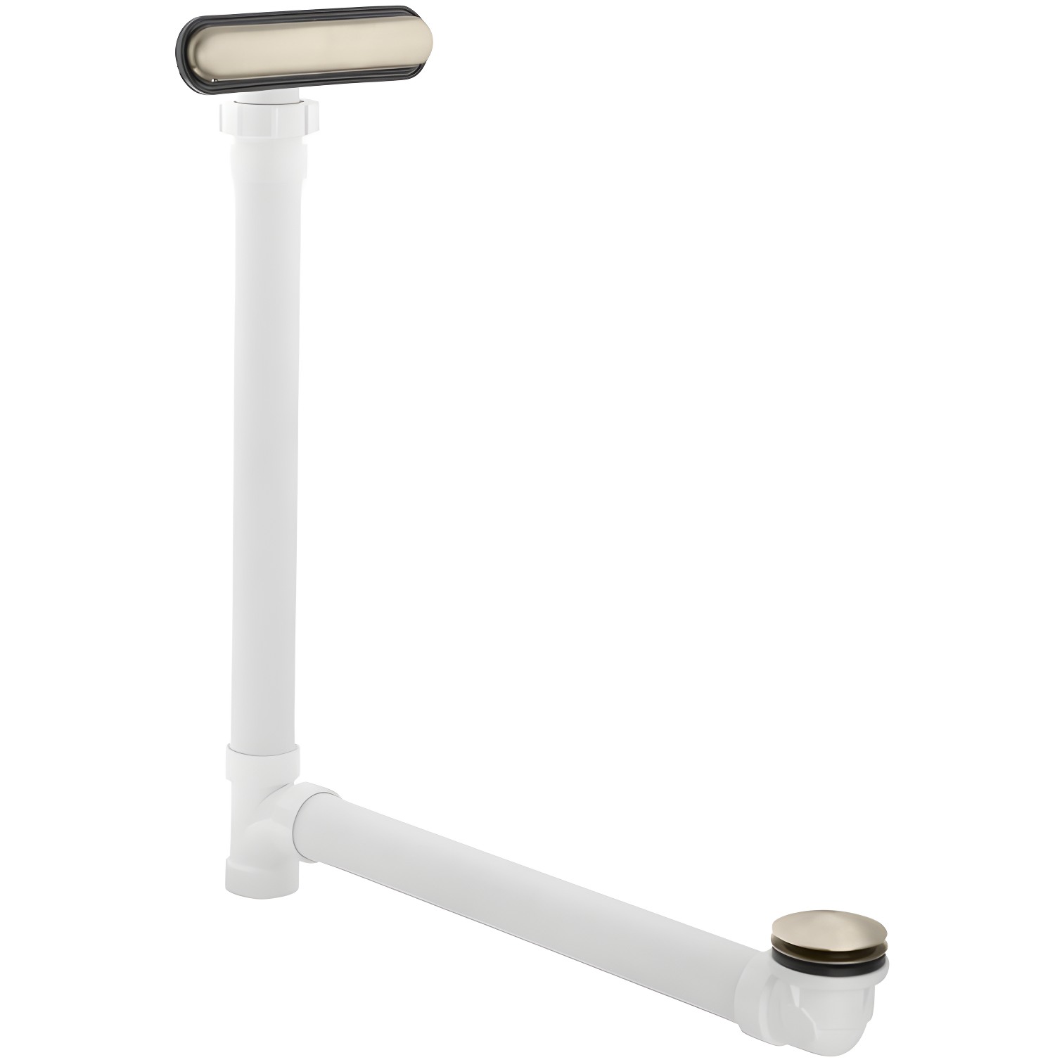 Clearflo Slotted 1.5" Leg Tub Drain with Overflow