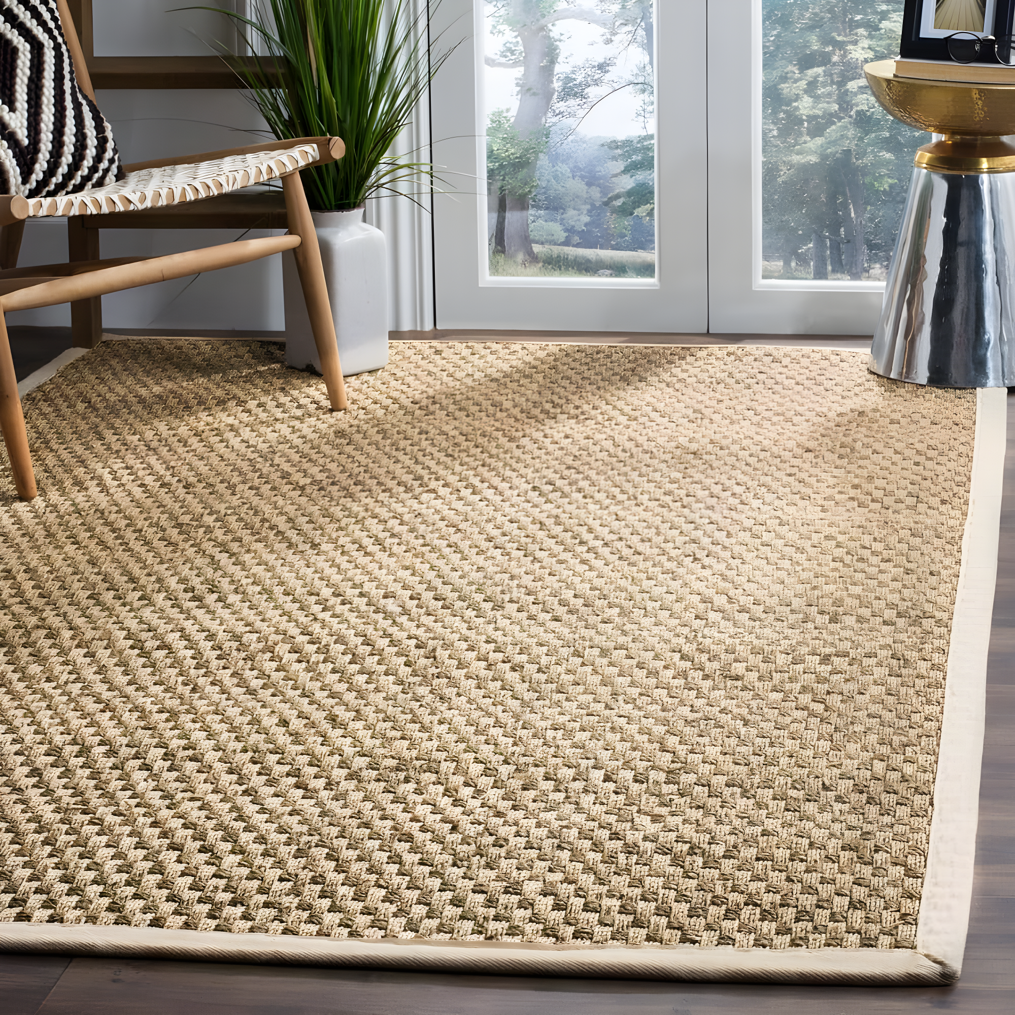 Natural Fiber NF114 Power Loomed Area Rug - Natural/Ivory - 5'x8' - Safavieh.