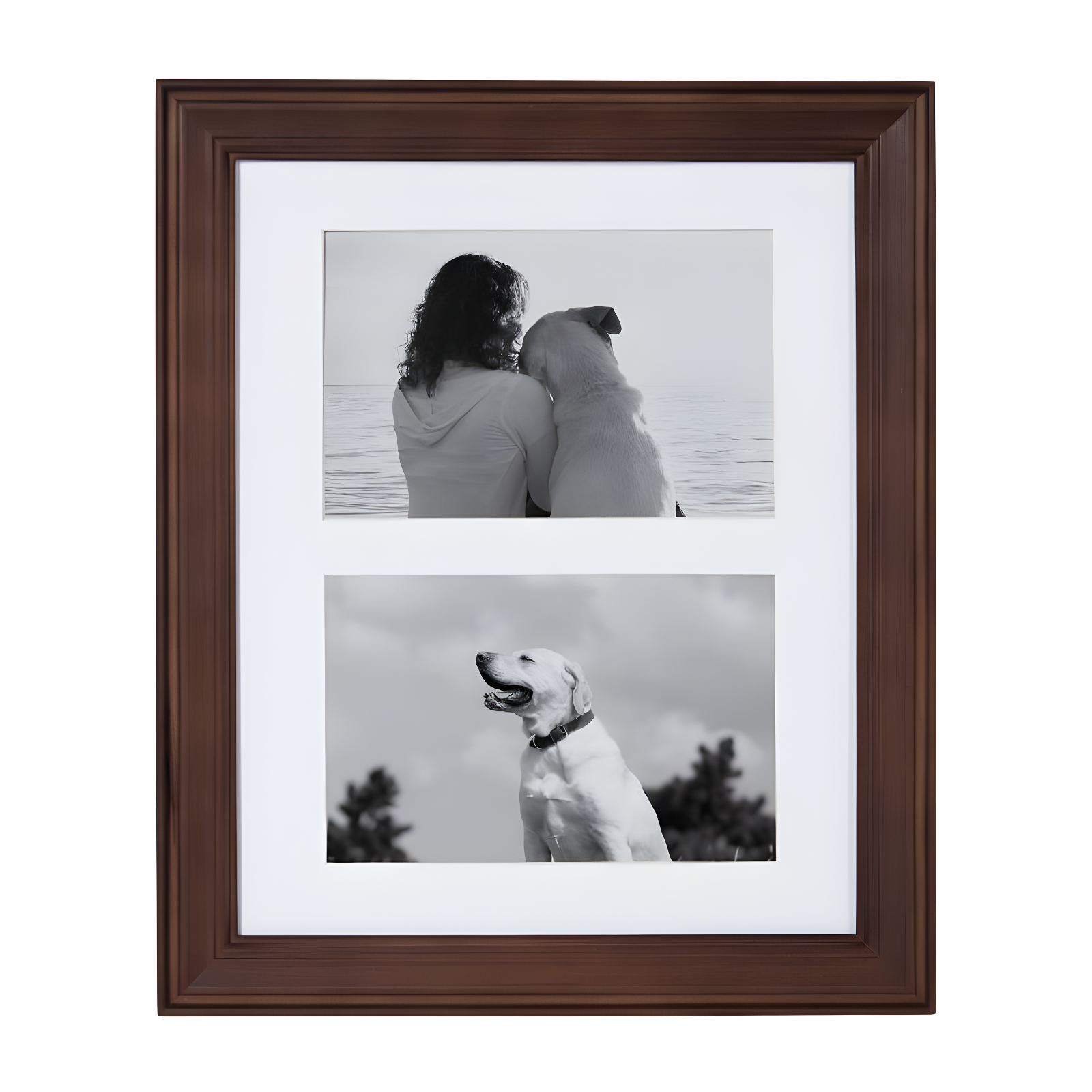 10pc Bordeaux Frame Box Set Brown - Kate & Laurel All Things Decor: Wall Gallery Kit, Multiple Sizes, Wood Frames