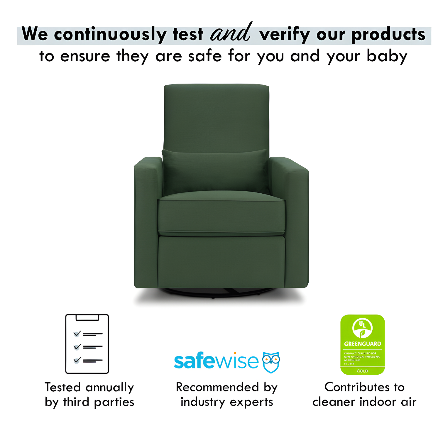 Piper Swivel Reclining Glider