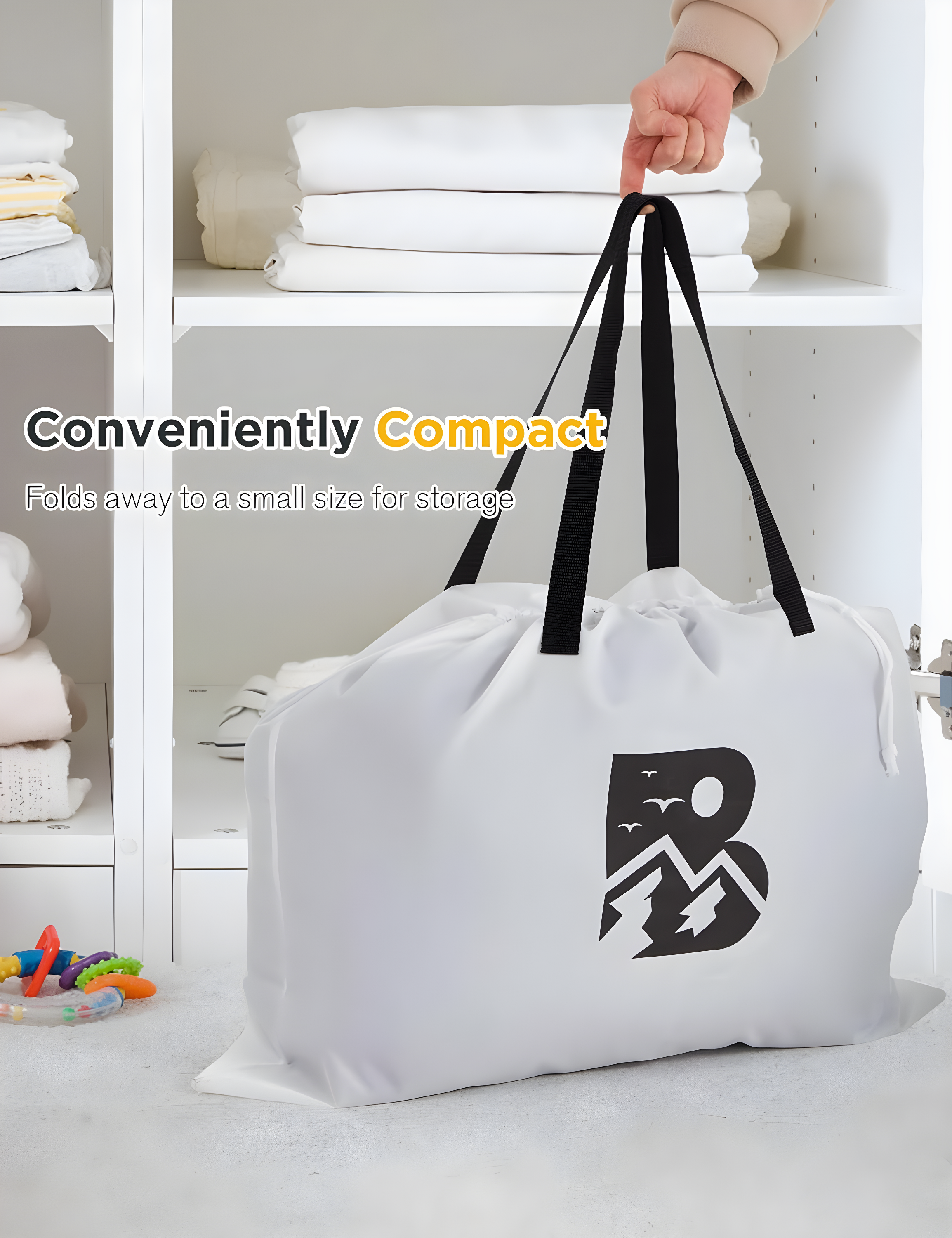 Twin Size Air Mattress with Built-in Pump 18" Raised - 2-Min Set Up, No Odd Smell, 600 lb Support, Foldable Air Bed with Storage Bag, Perfect for Camping, Guests & Home Use