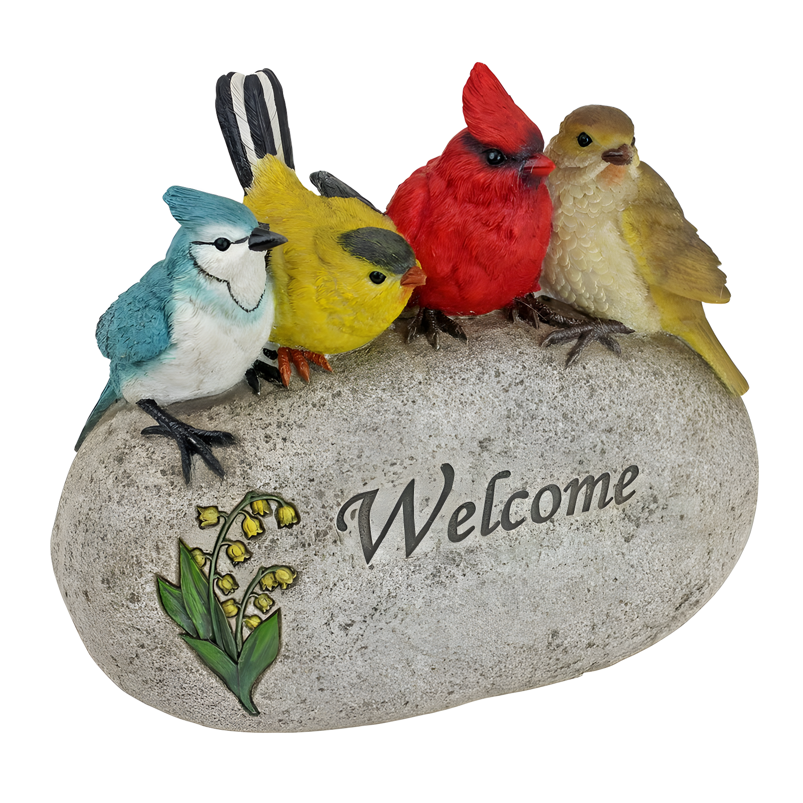 Design Toscano Birdy Welcome Sign Garden Stone Statue