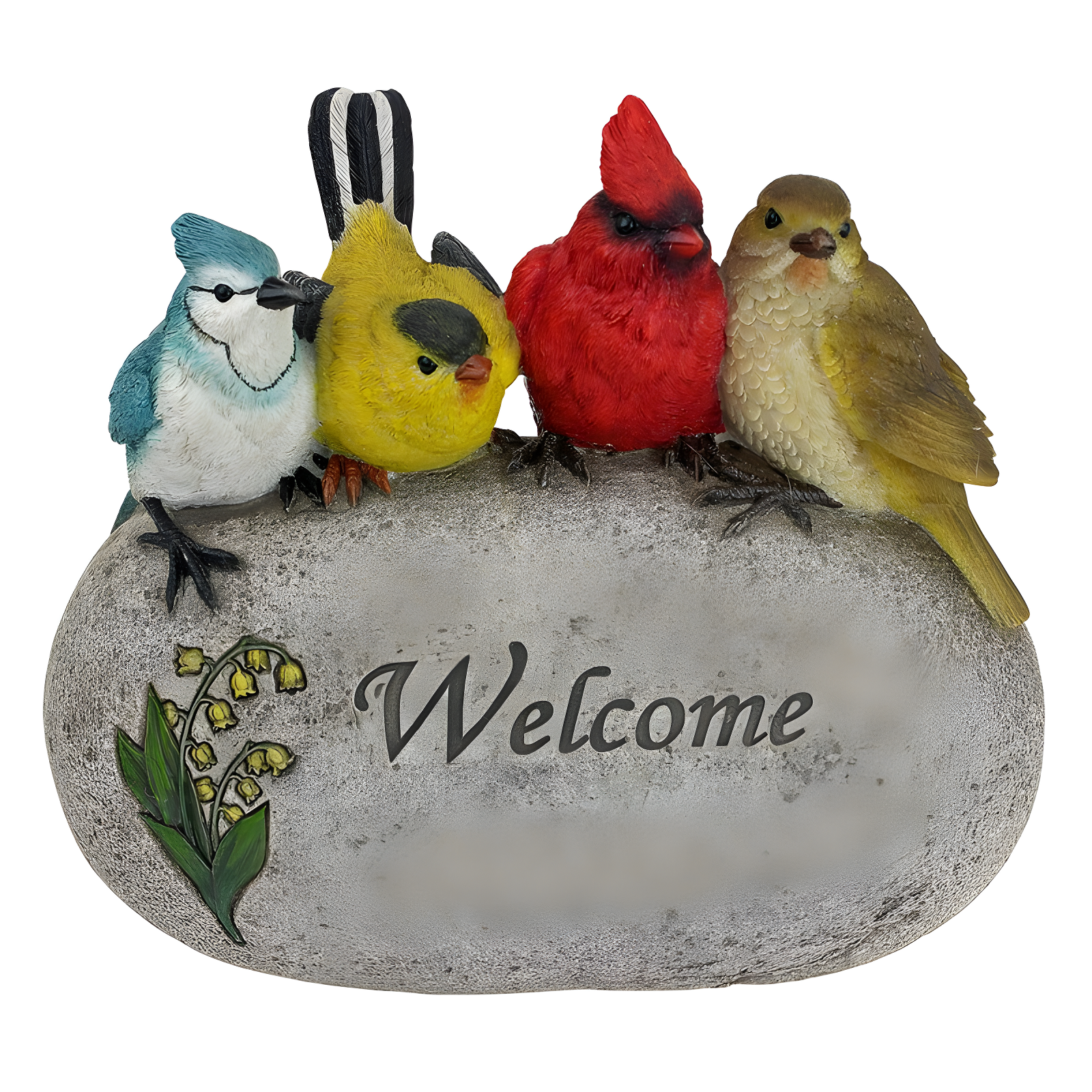 Design Toscano Birdy Welcome Sign Garden Stone Statue