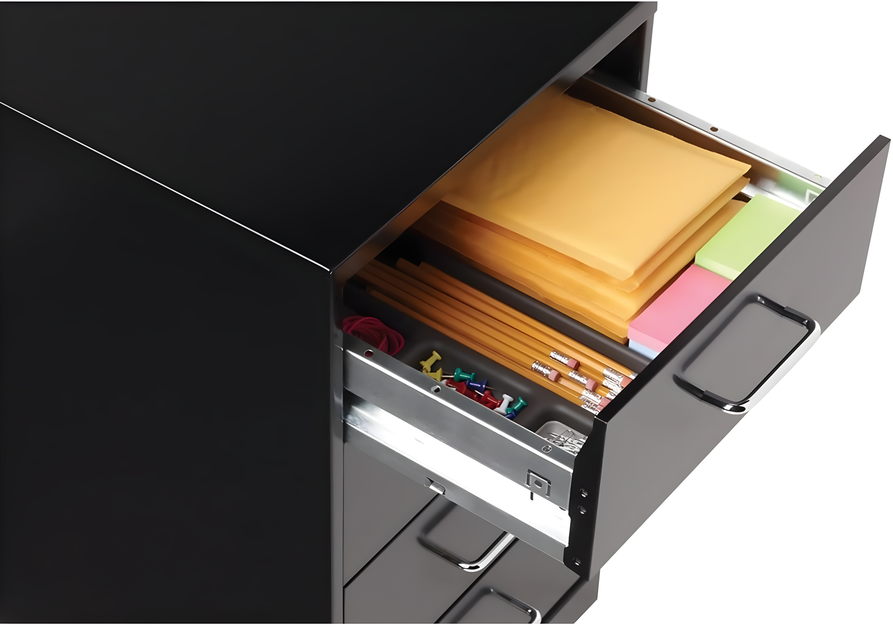 Inbox Zero Onetta 4-Drawer Mobile Vertical Filing Cabinet
