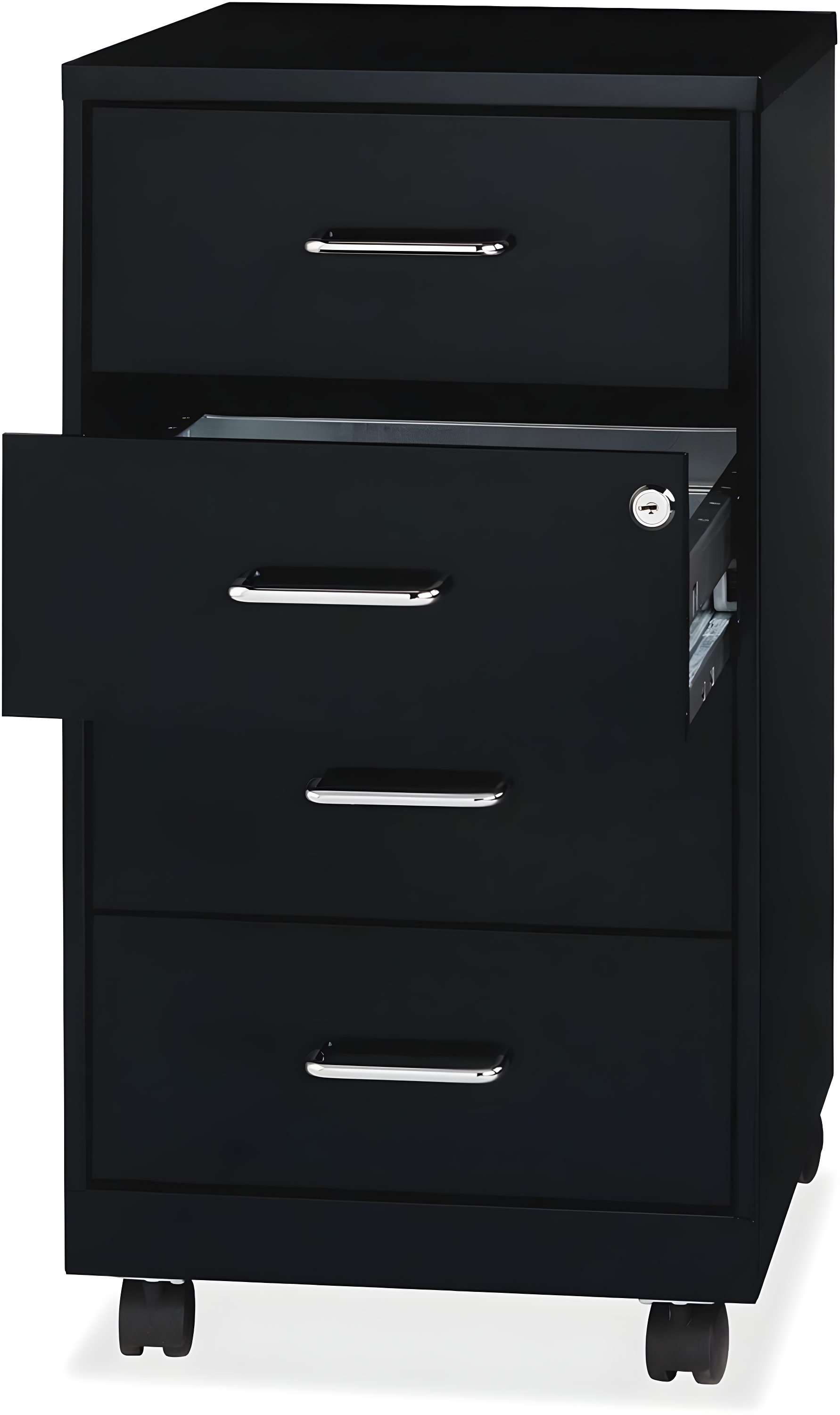 Inbox Zero Onetta 4-Drawer Mobile Vertical Filing Cabinet
