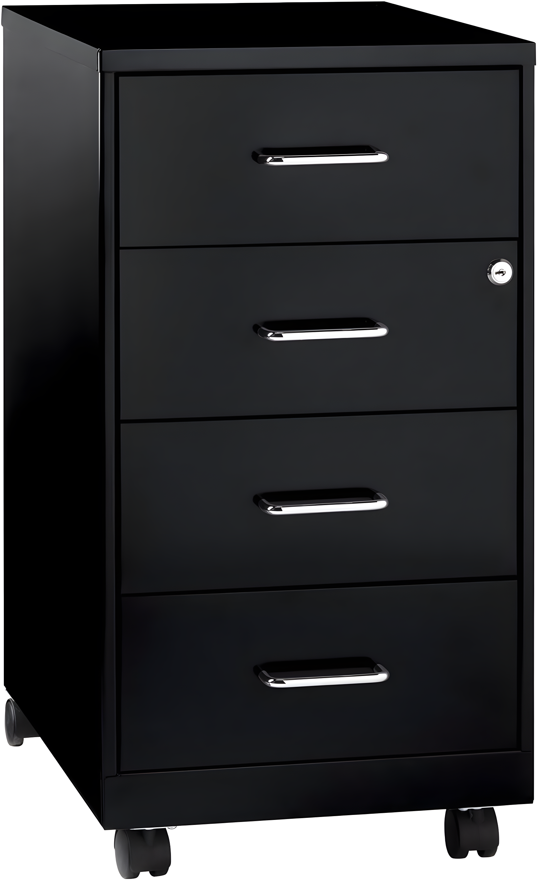 Inbox Zero Onetta 4-Drawer Mobile Vertical Filing Cabinet