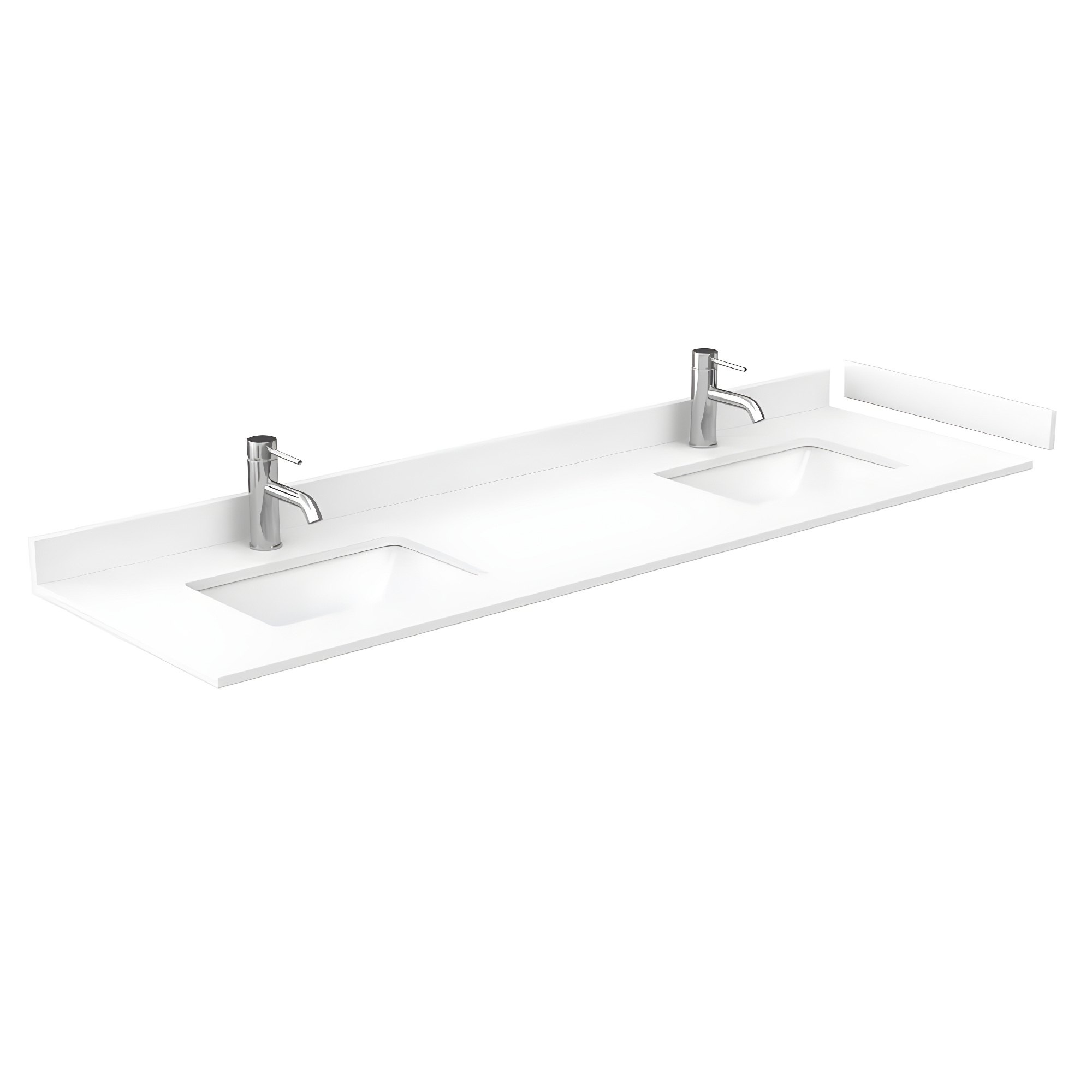 Wyndham Collection Deborah 72'' Double Bathroom Vanity with Marble Top
