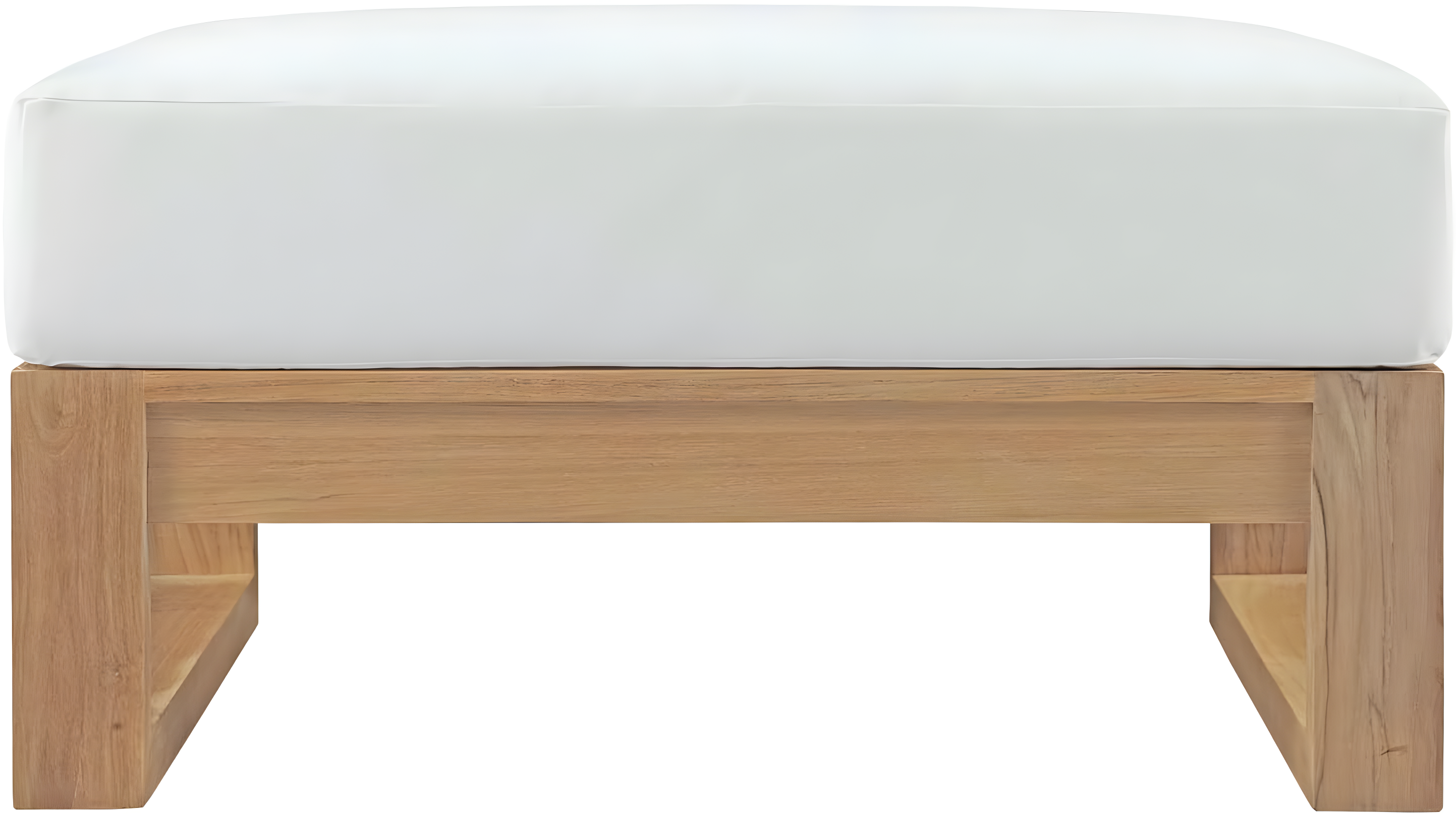 Modway Upland Outdoor Patio Teak Ottoman