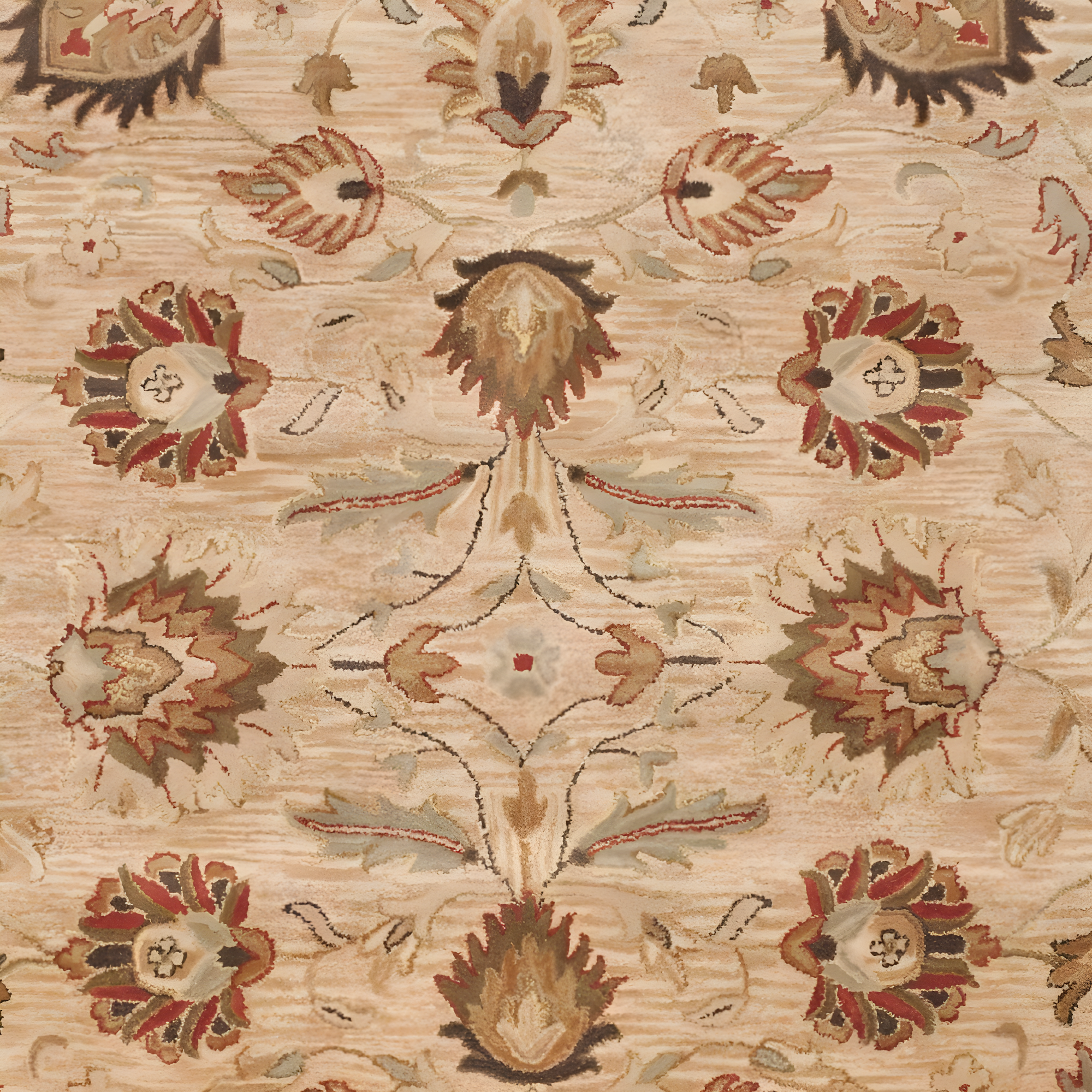 Antiquity AT812 Hand Tufted Indoor Area Rug - Beige/Beige - 8'3"x11' - Safavieh