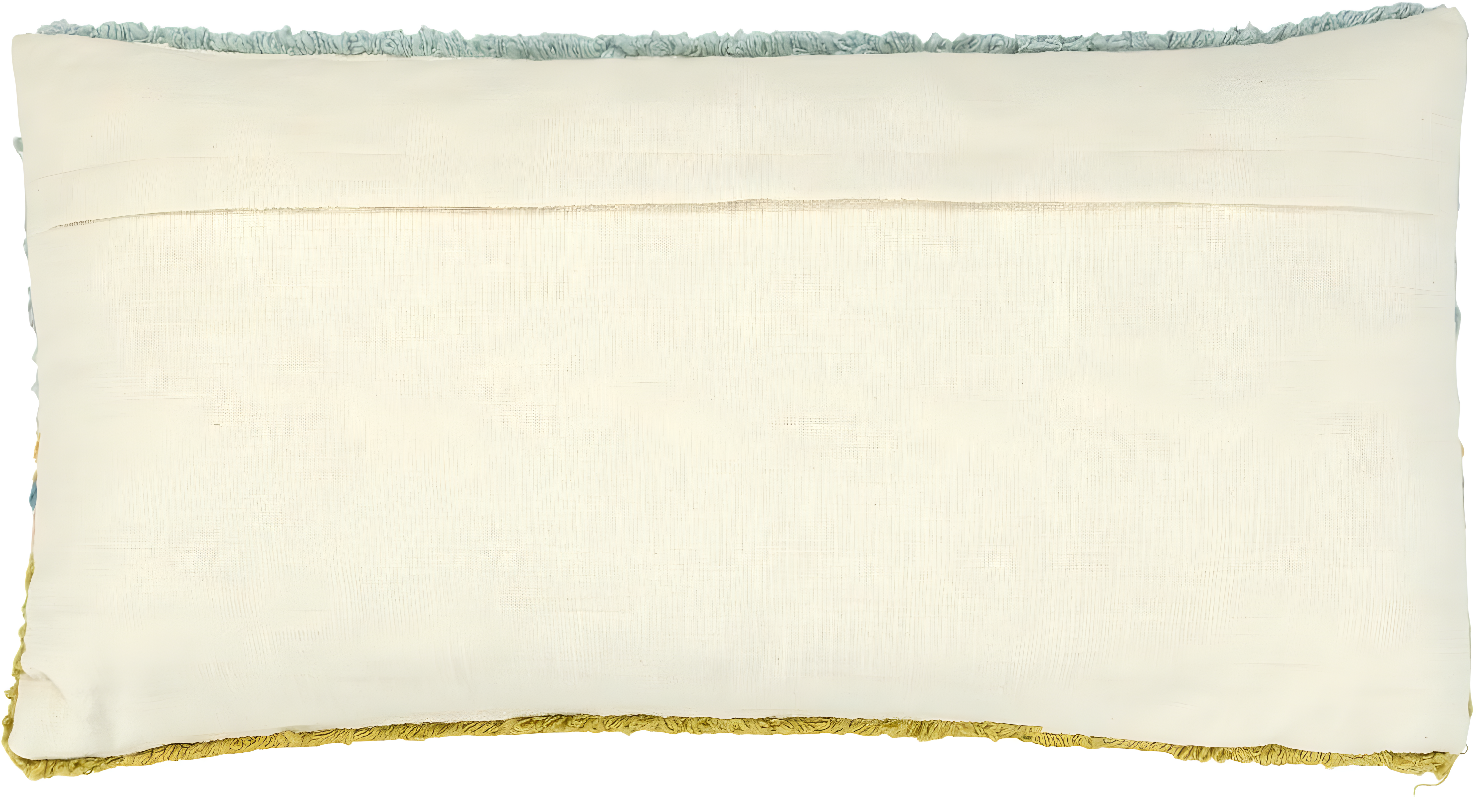 Creative Co-Op Woven Cotton Punch Hook Lumbar Pillow with "Sun Please" Design