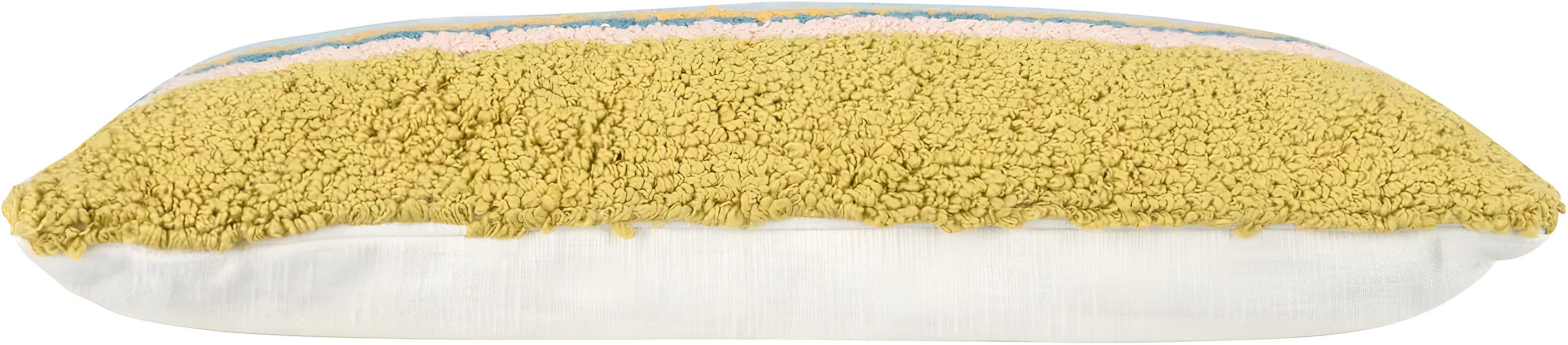 Creative Co-Op Woven Cotton Punch Hook Lumbar Pillow with "Sun Please" Design