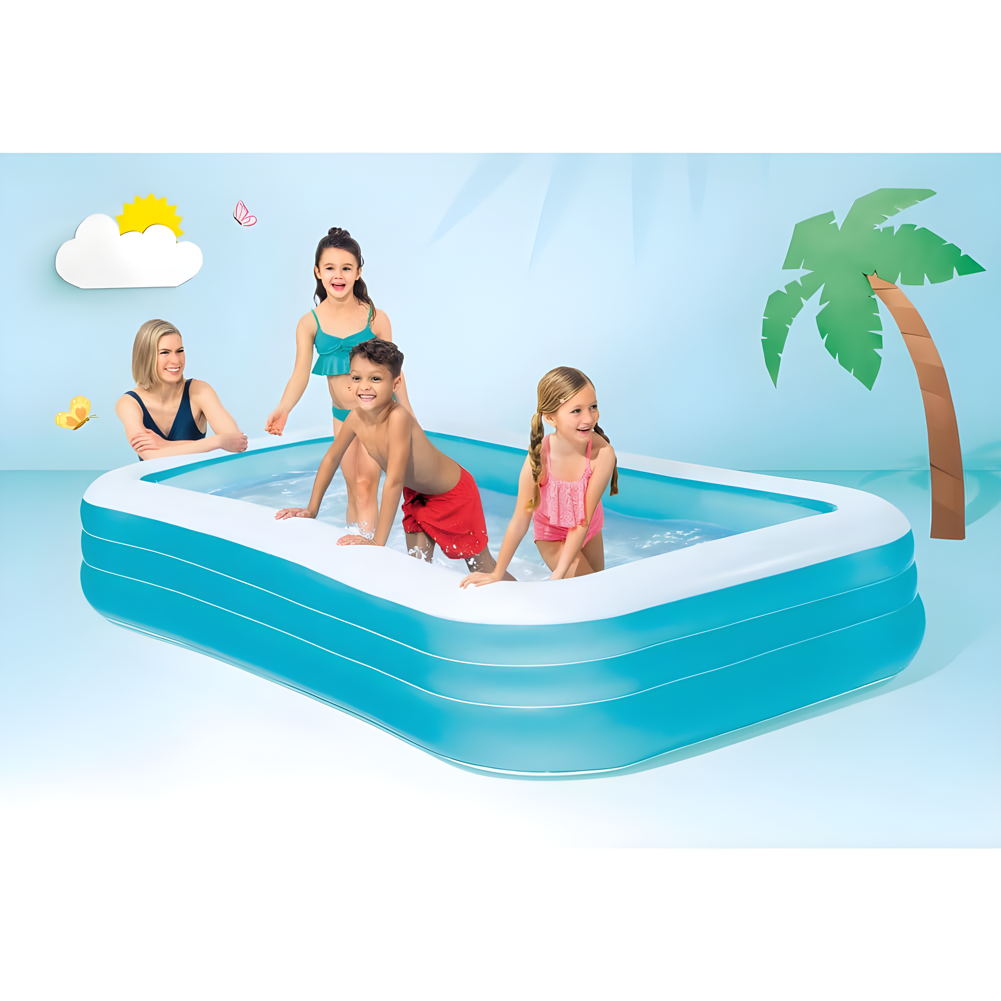 Intex Intex Inflatable Swim Center Family Pool for 2-3 Kids