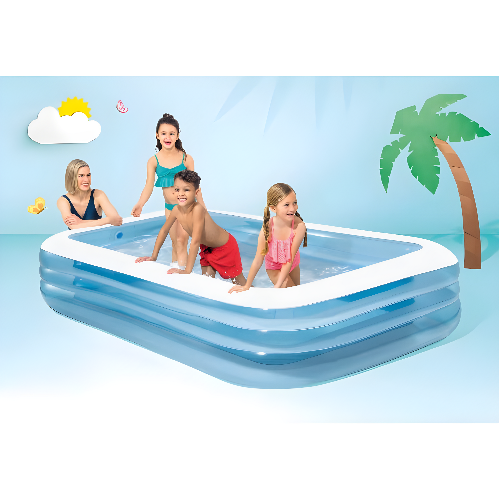 Intex Intex Inflatable Swim Center Family Pool for 2-3 Kids