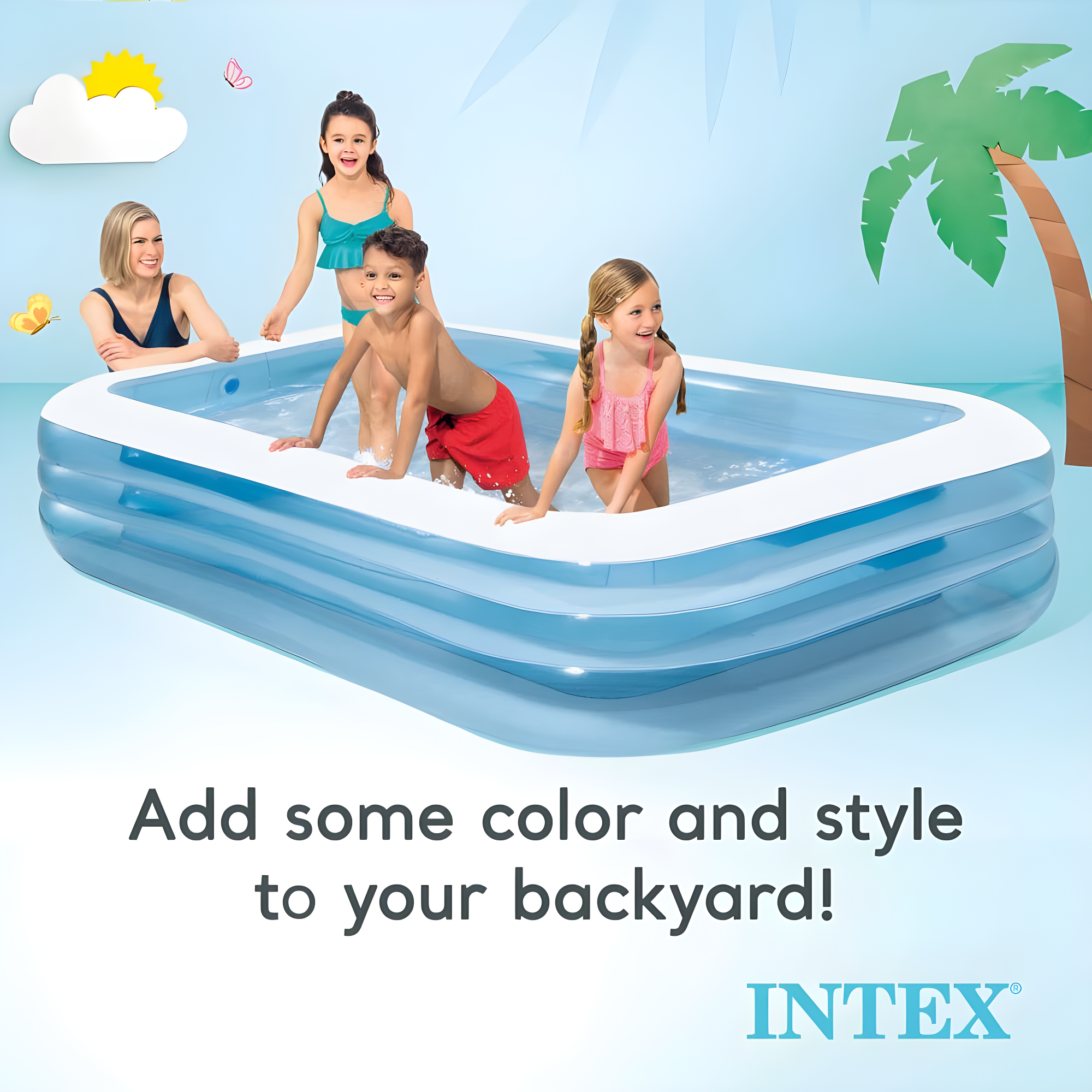 Intex Intex Inflatable Swim Center Family Pool for 2-3 Kids
