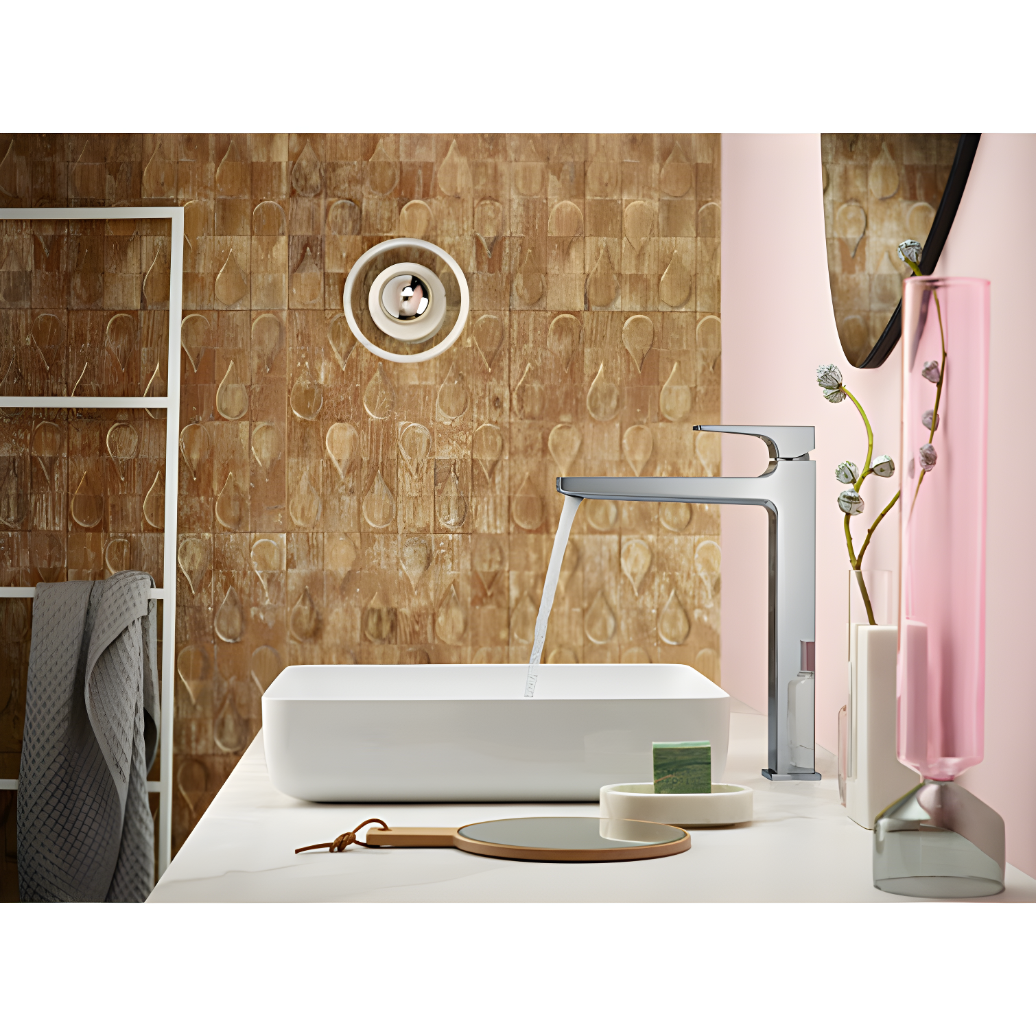 Hansgrohe Metropol Single-Hole Faucet 260 with Lever Handle and Drain Assembly, 1.2 GPM