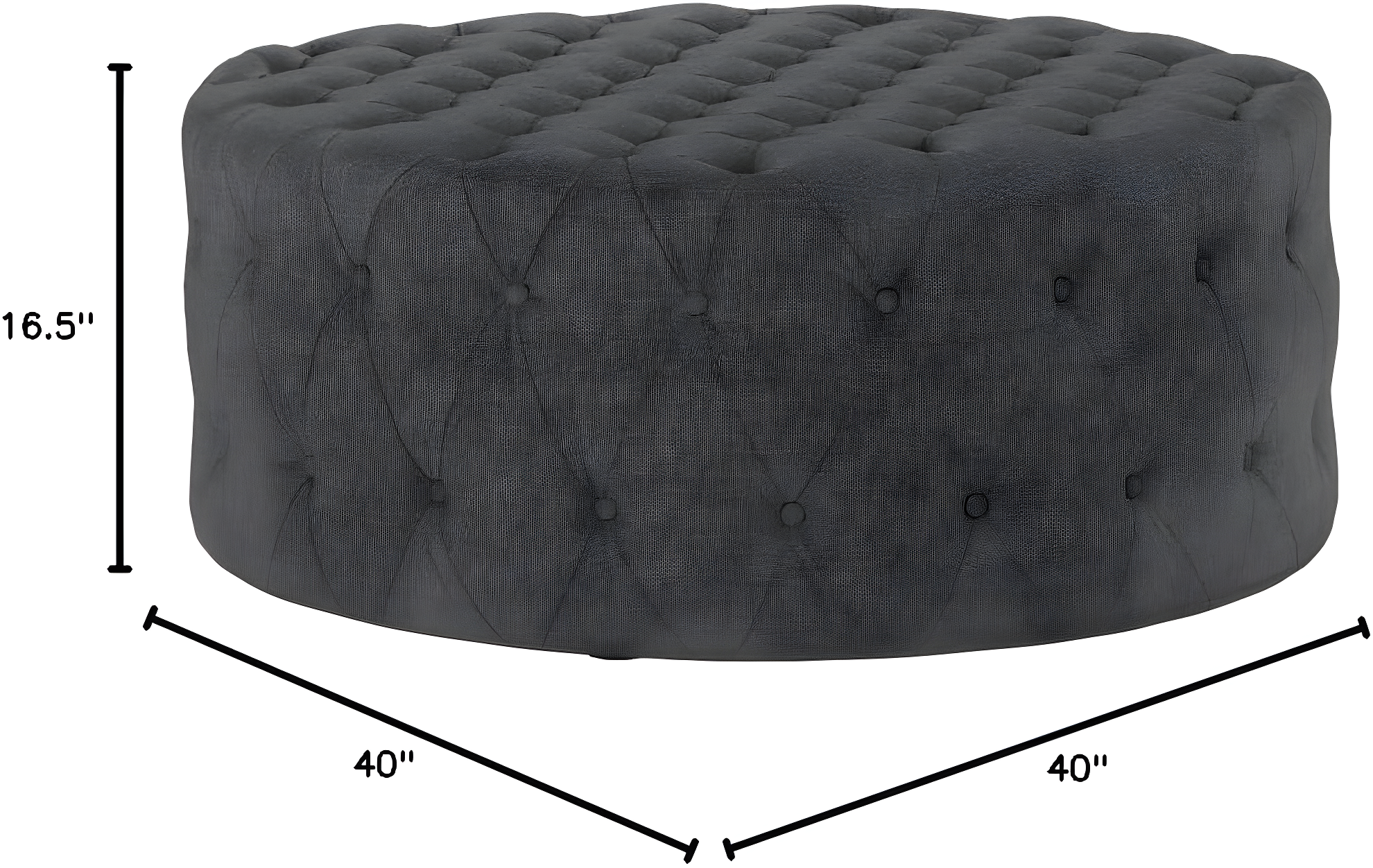 Modway Amour Modern Upholstered Fabric and Solid Wood Ottoman in Gray