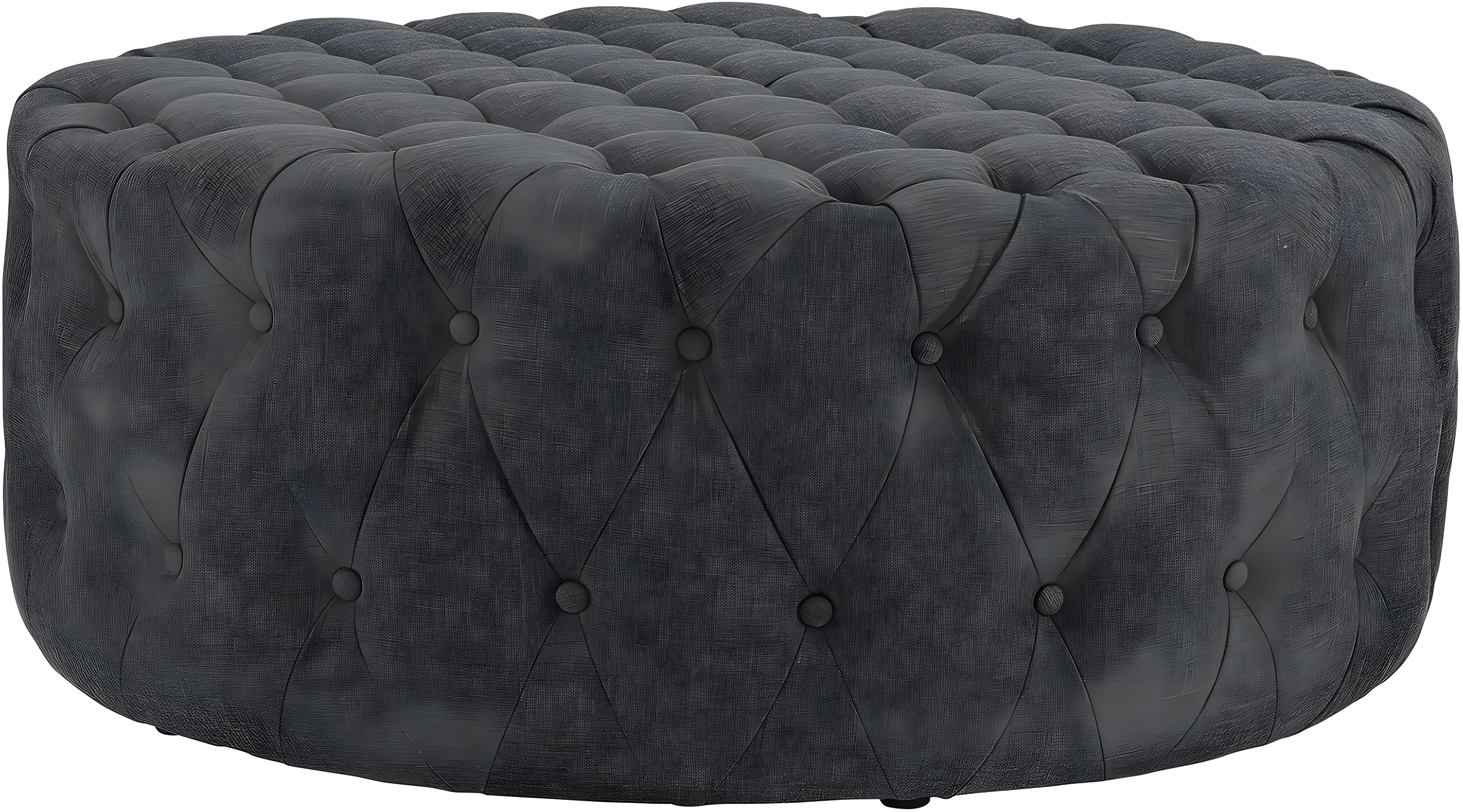 Modway Amour Modern Upholstered Fabric and Solid Wood Ottoman in Gray