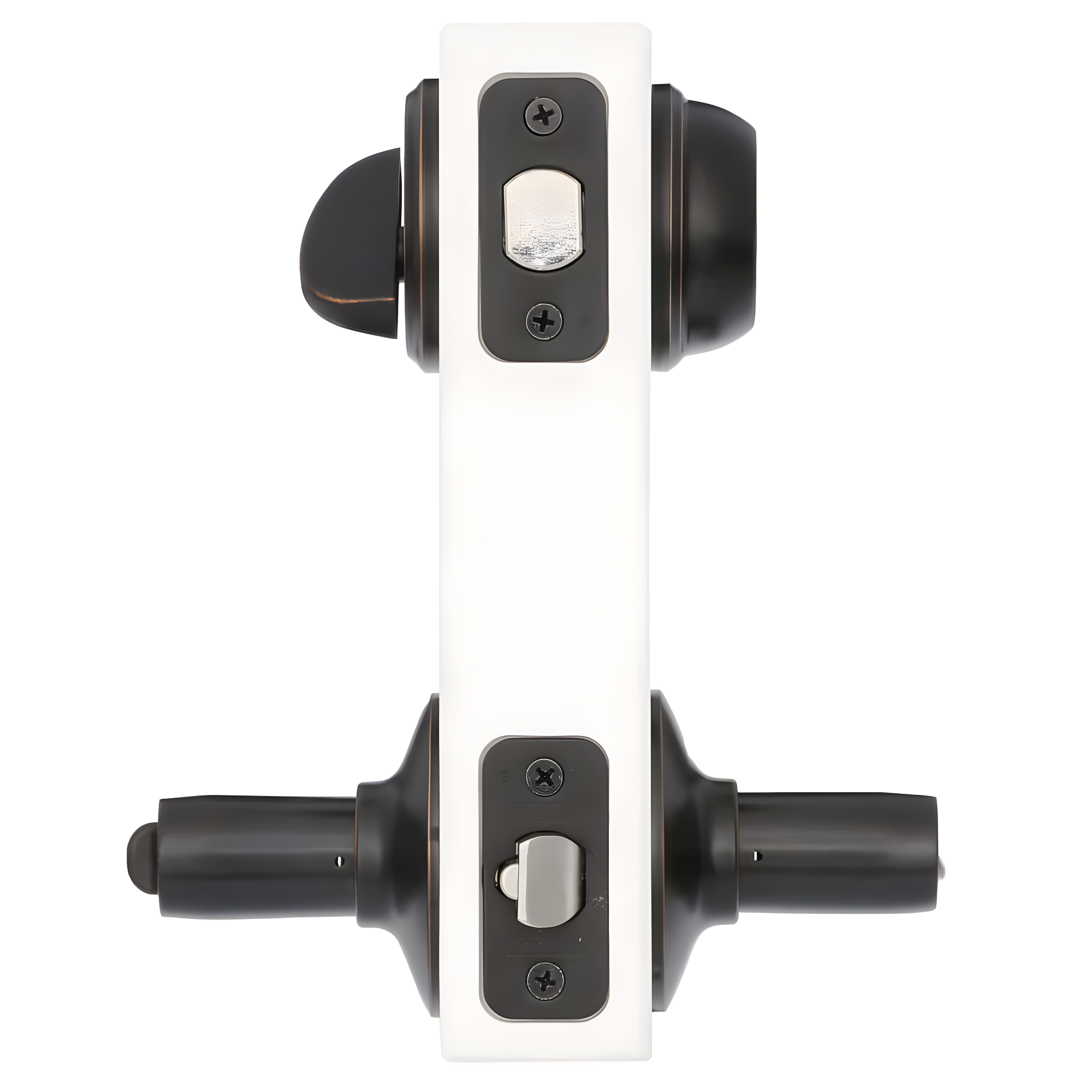 Accent Aged Bronze Single Cylinder Deadbolt and Keyed Entry Door Handle Combo Pack