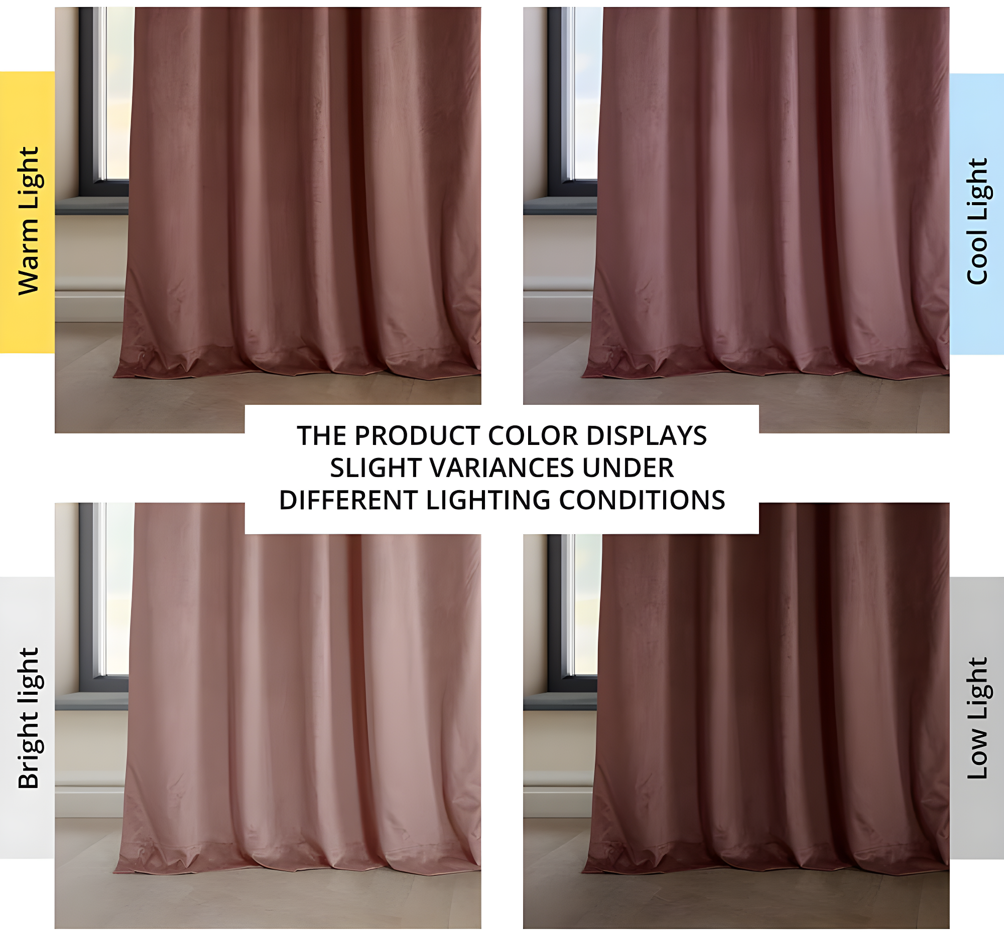 HPD Half Price Drapes Heritage Plush Velvet Curtains 84 Inches Long Room Darkening Curtains for Bedroom & Living Room 50W x 84L, (1 Panel), Wild Rose