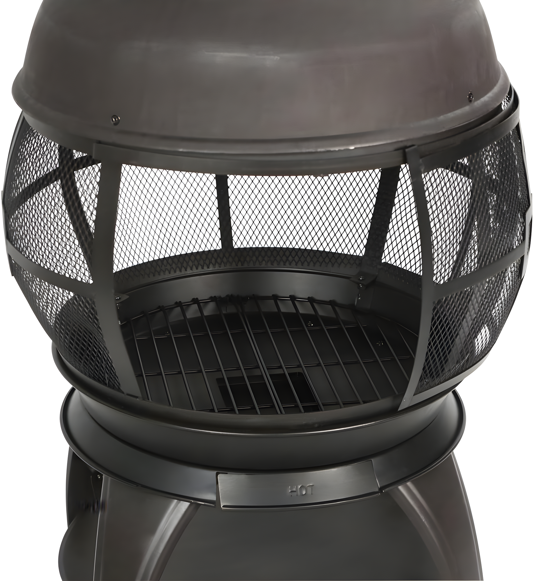Heatmaxx Round Cast Iron Wood Burning Smokeless Chimnea