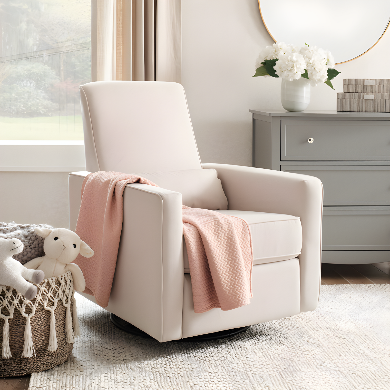 Piper Swivel Reclining Glider