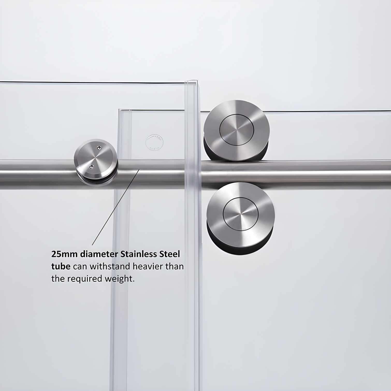 48" W x 35.8” D x 76" H Frameless Rectangle Sliding Shower Enclosure with Towel Bar