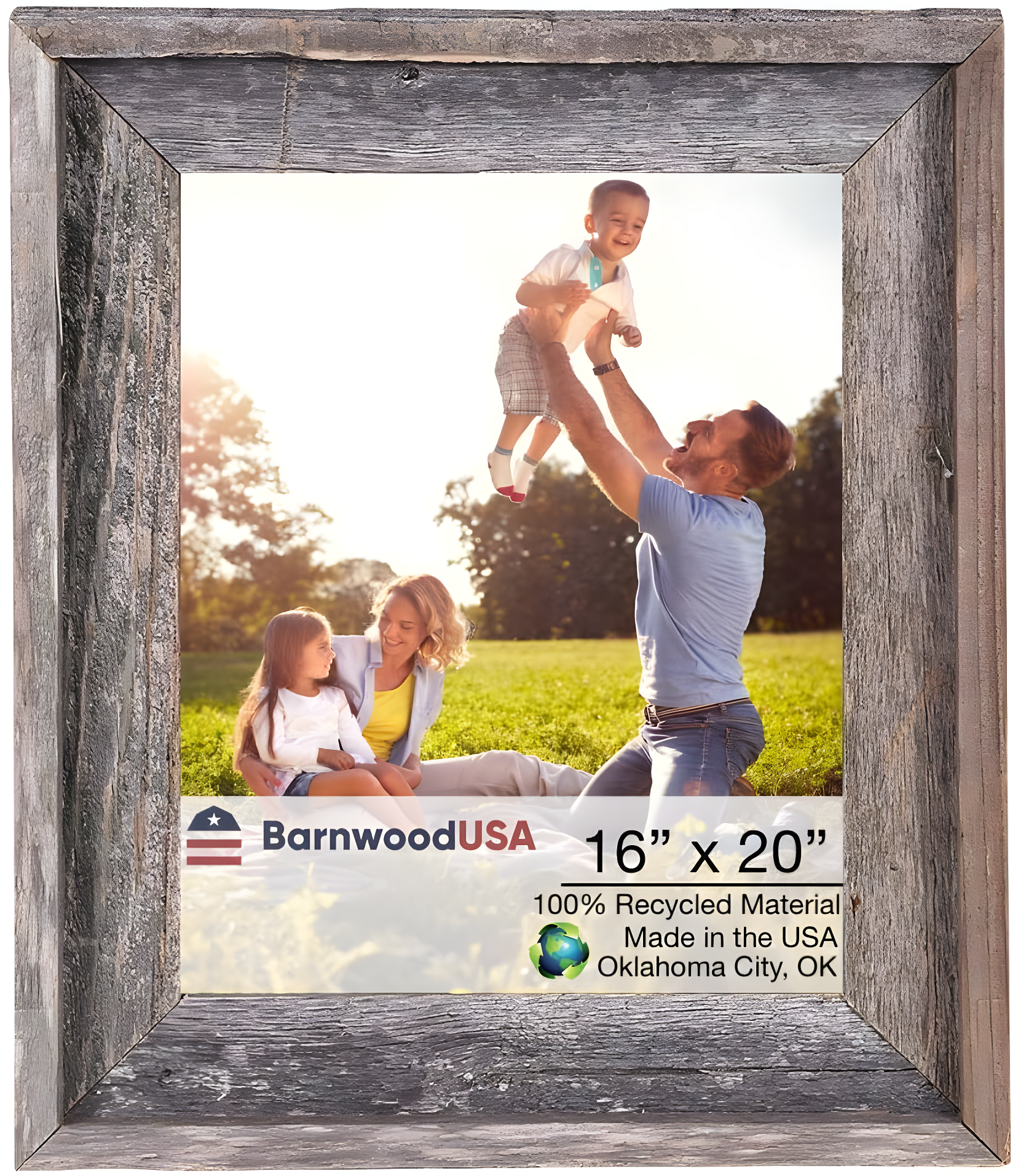 Millwood Pines Kattan Weathered Gray Wood Beveled Picture Frame