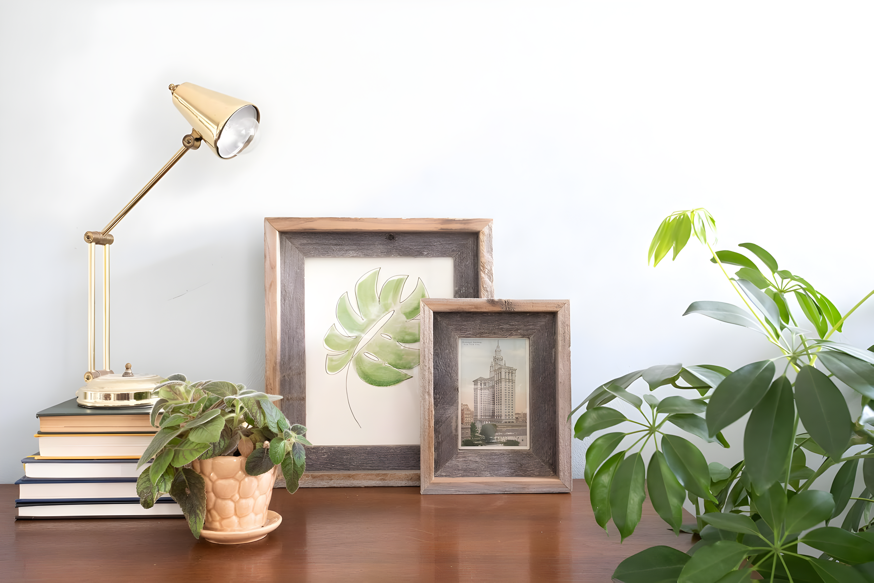 Millwood Pines Kattan Weathered Gray Wood Beveled Picture Frame