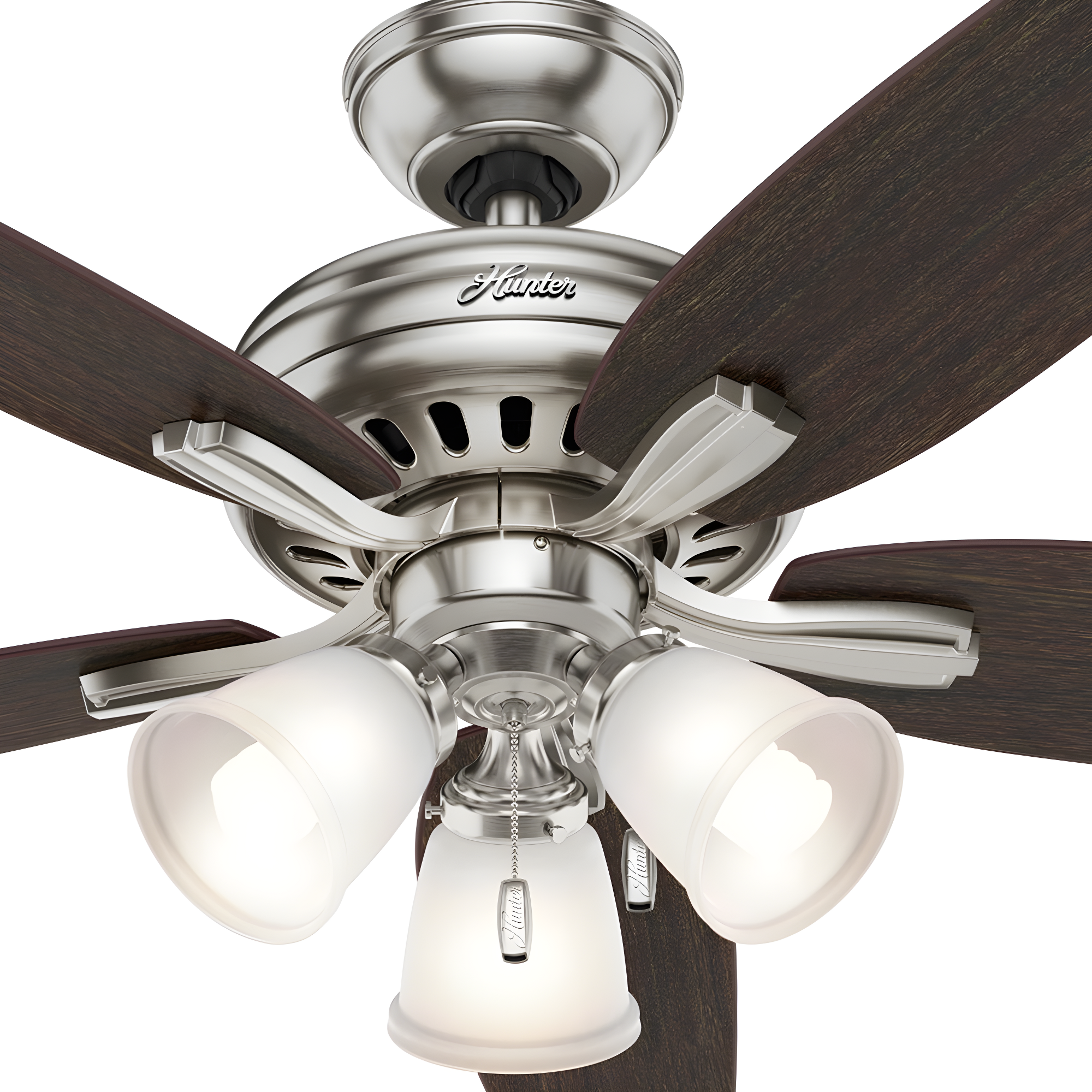 52" Newsome 5 - Blade Standard Ceiling Fan with Pull Chain and Light Kit Included