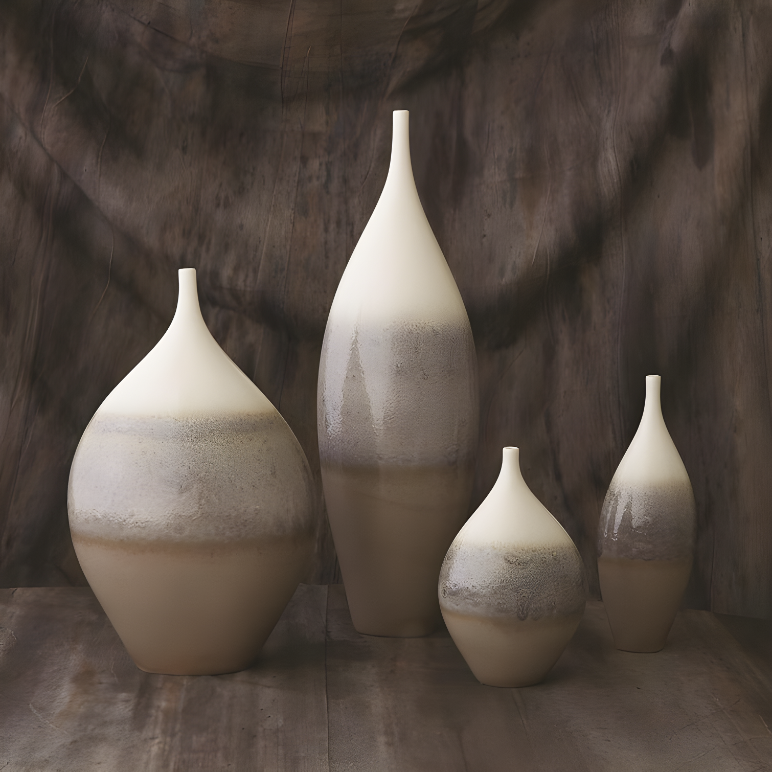 Cream Rises Vase-Wide