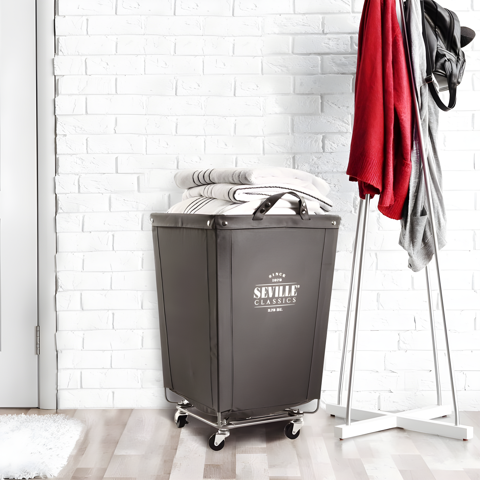 Rolling Commercial Laundry Hamper