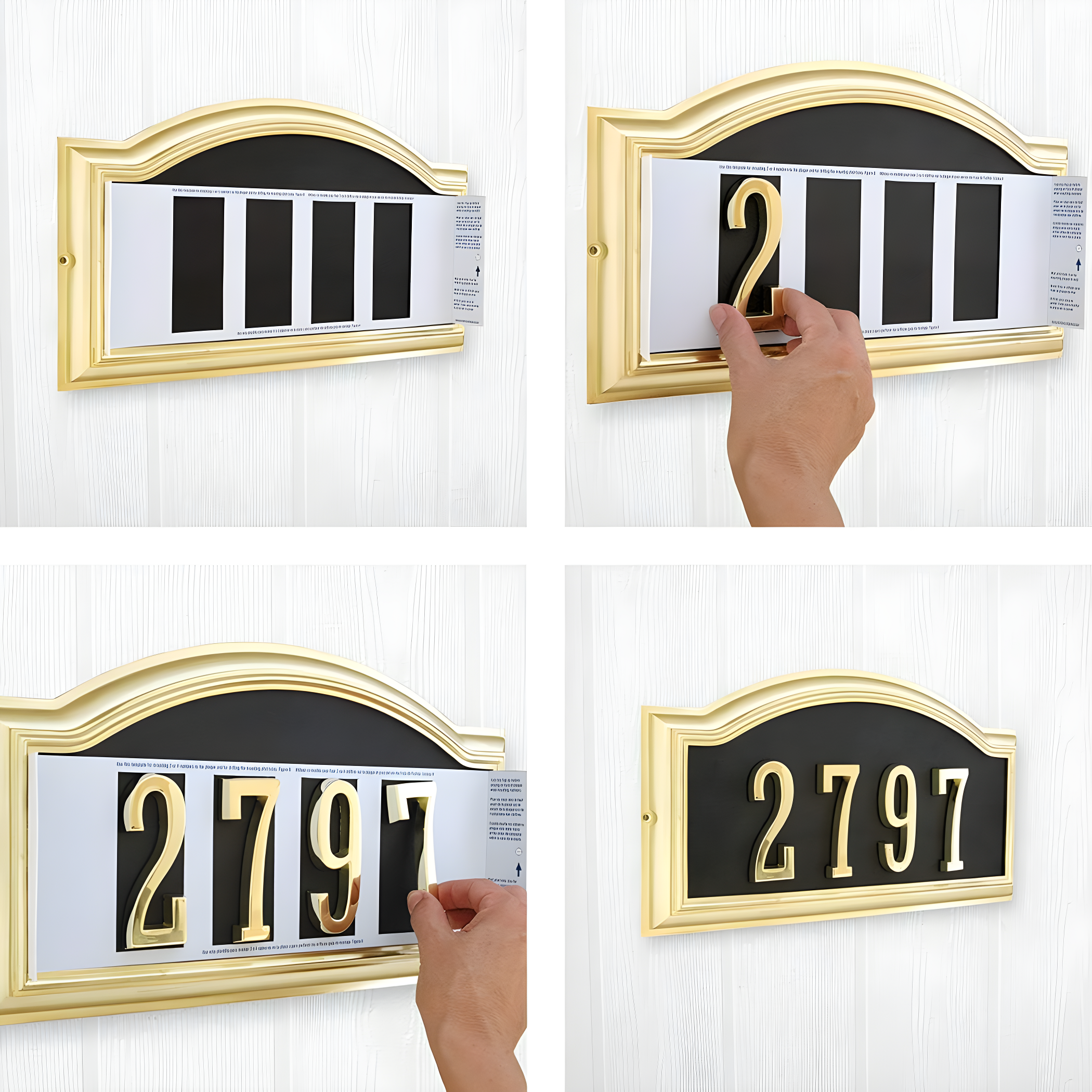 Hillman Group 843253 Bronze Zinc Distinctions Address Plaque 3 - 3 Piece