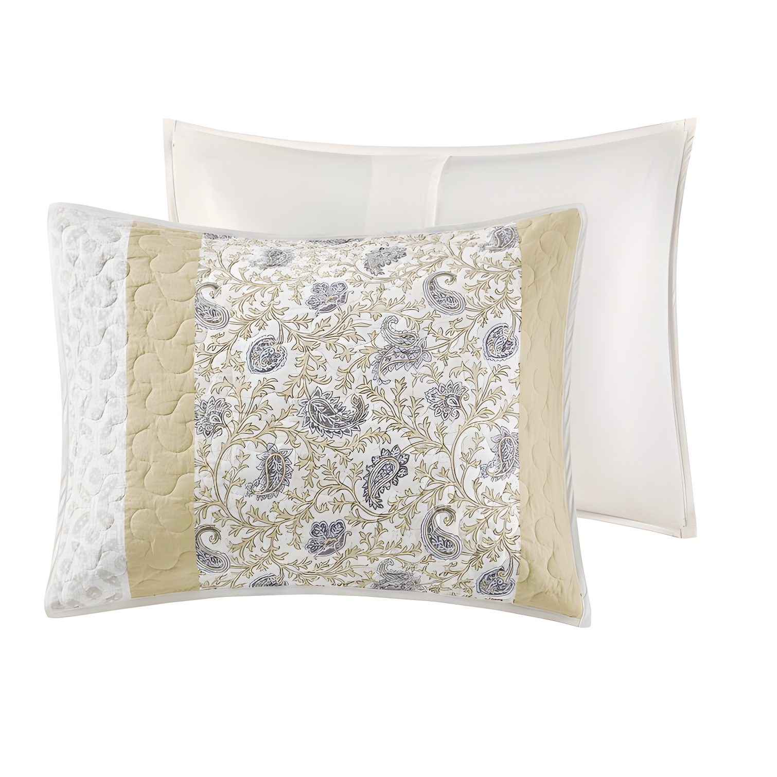 Dawn 6 Piece Cotton Percale Quilt Set with Throw Pillows
