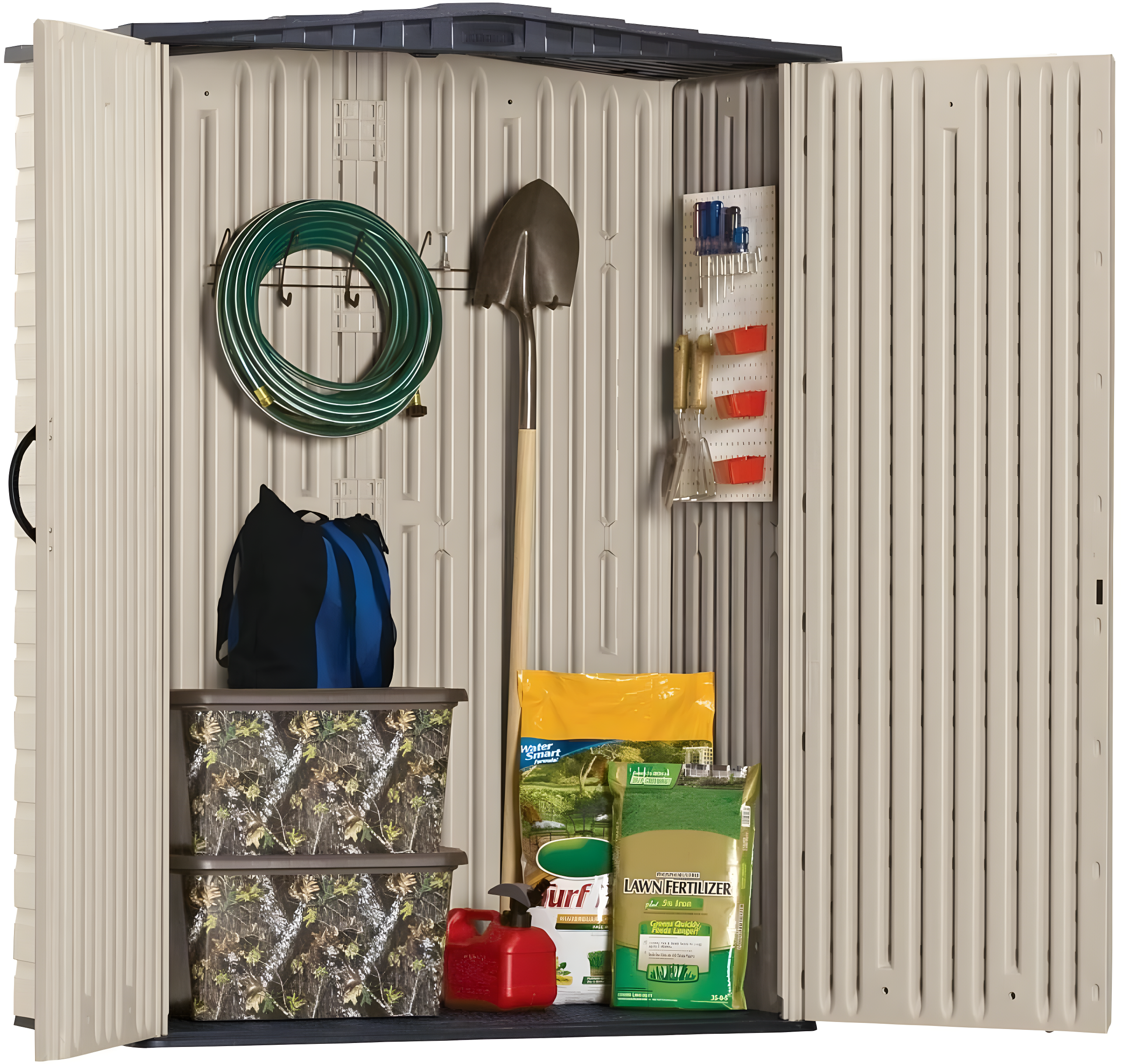 Rubbermaid 5 ft. x 2 ft. Vertical Shed - Small  78.5"L x 29.7"W x 14.4"H
