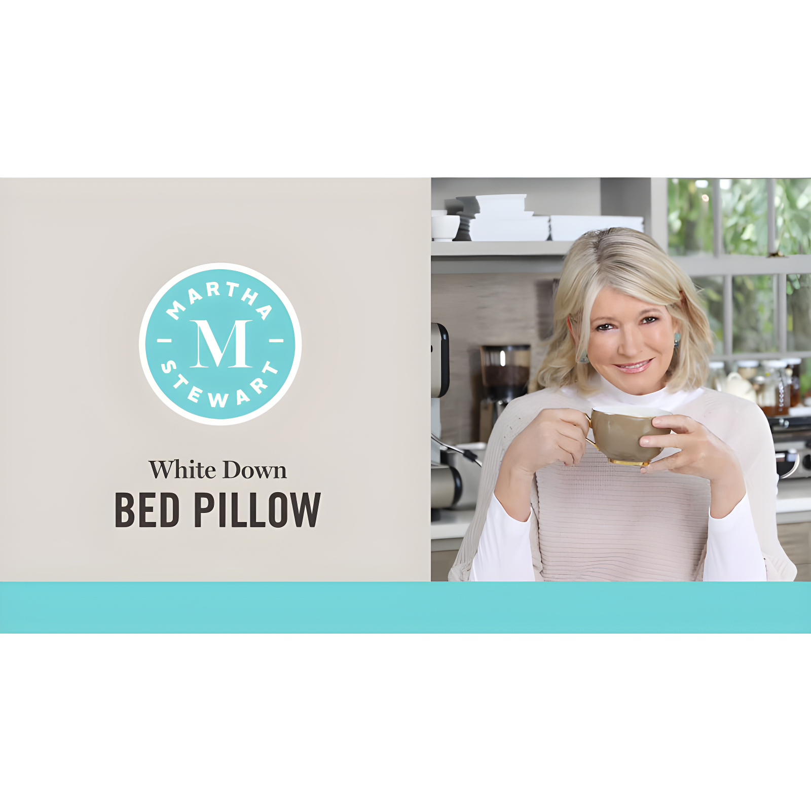 Martha Stewart Down L28 x W20cm Plush Support Pillow