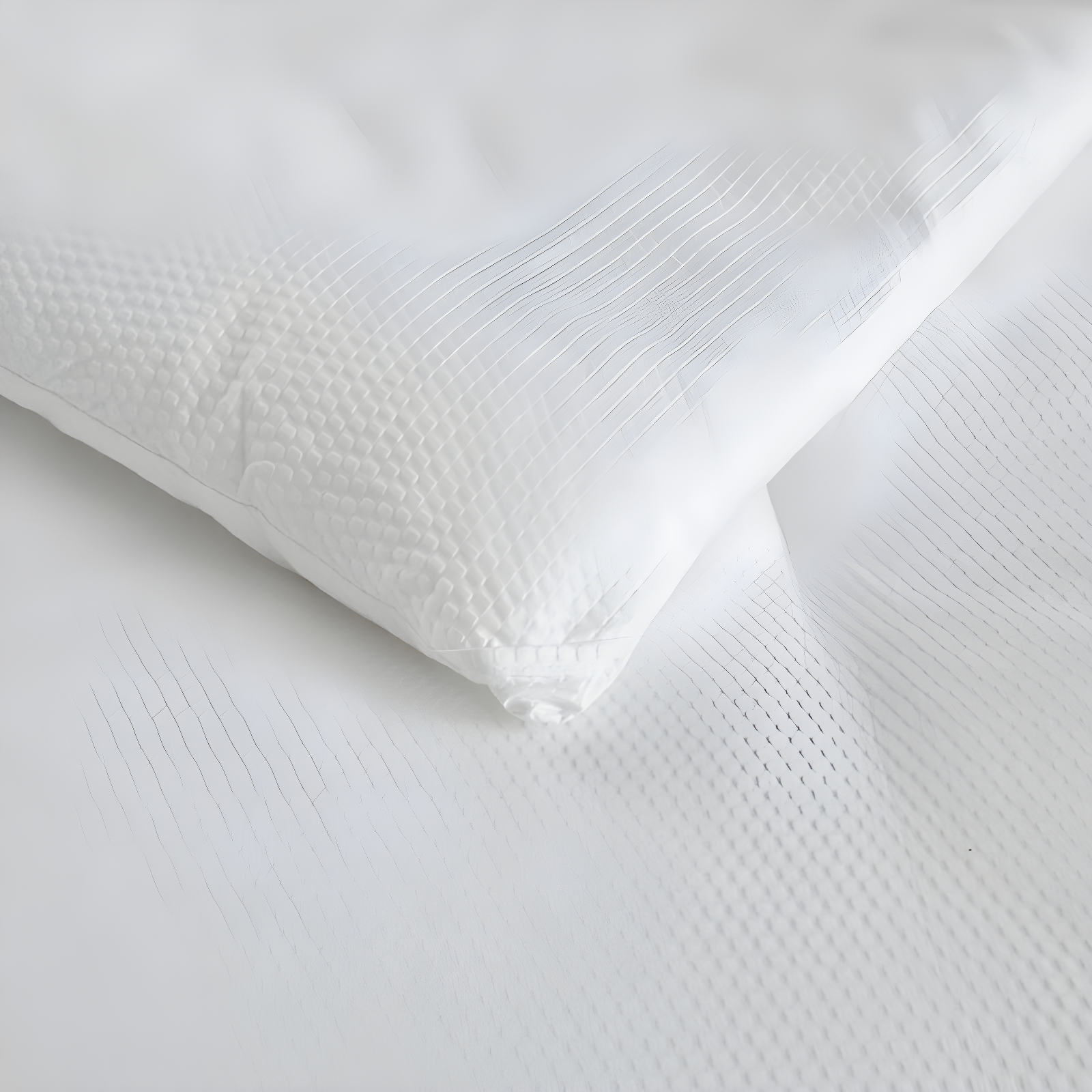 Full/Queen Honeycomb Textured Oversized Down Alternative Comforter White - Madison Park: Microfiber Bedding Insert